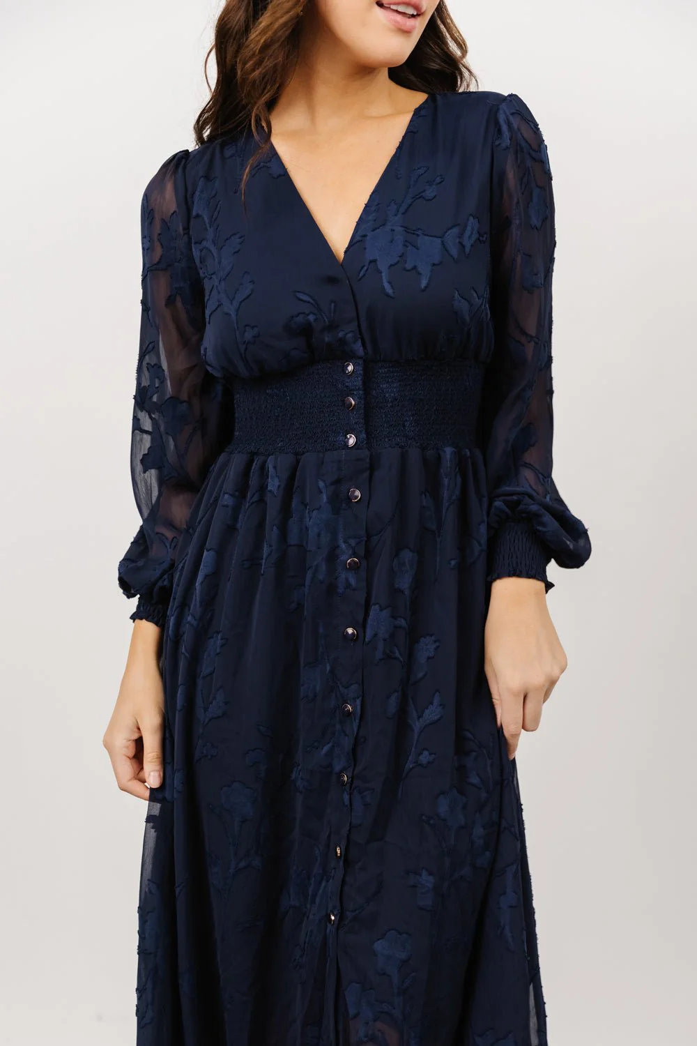 Mayfair High Low Maxi Dress | Navy
