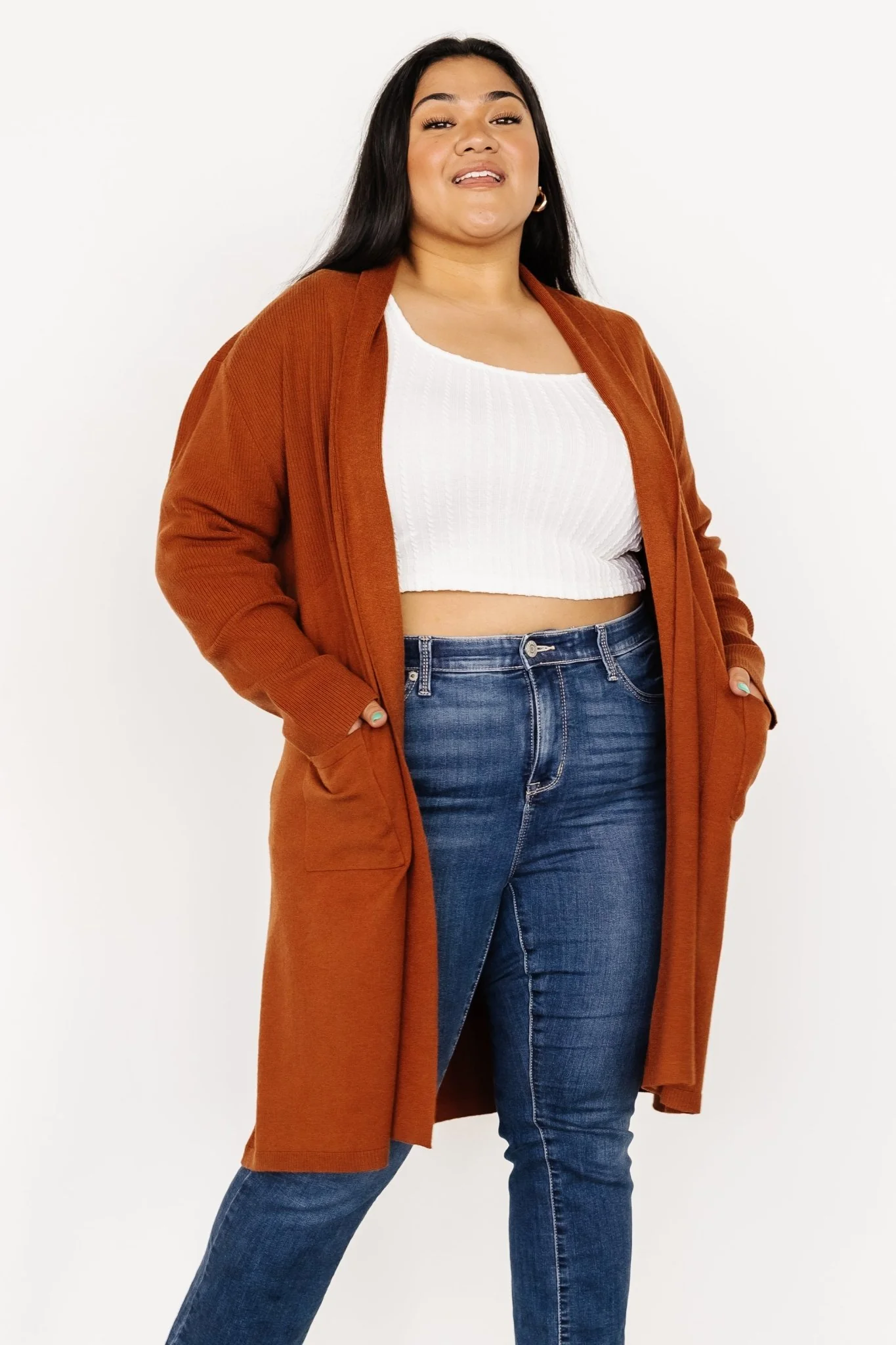 Central Park Cardigan | Rust