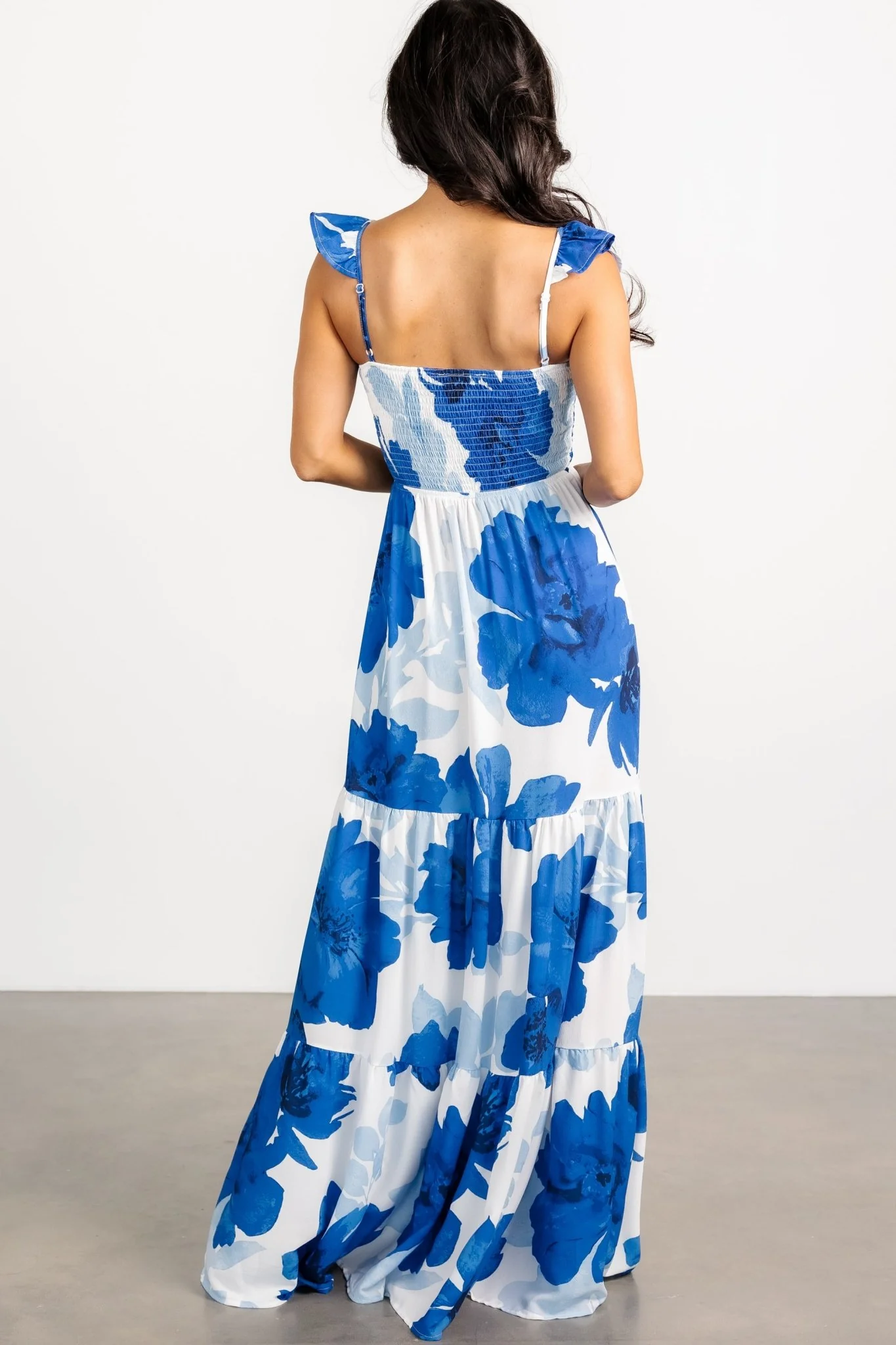 Mikaela Maxi Dress | Blue Floral