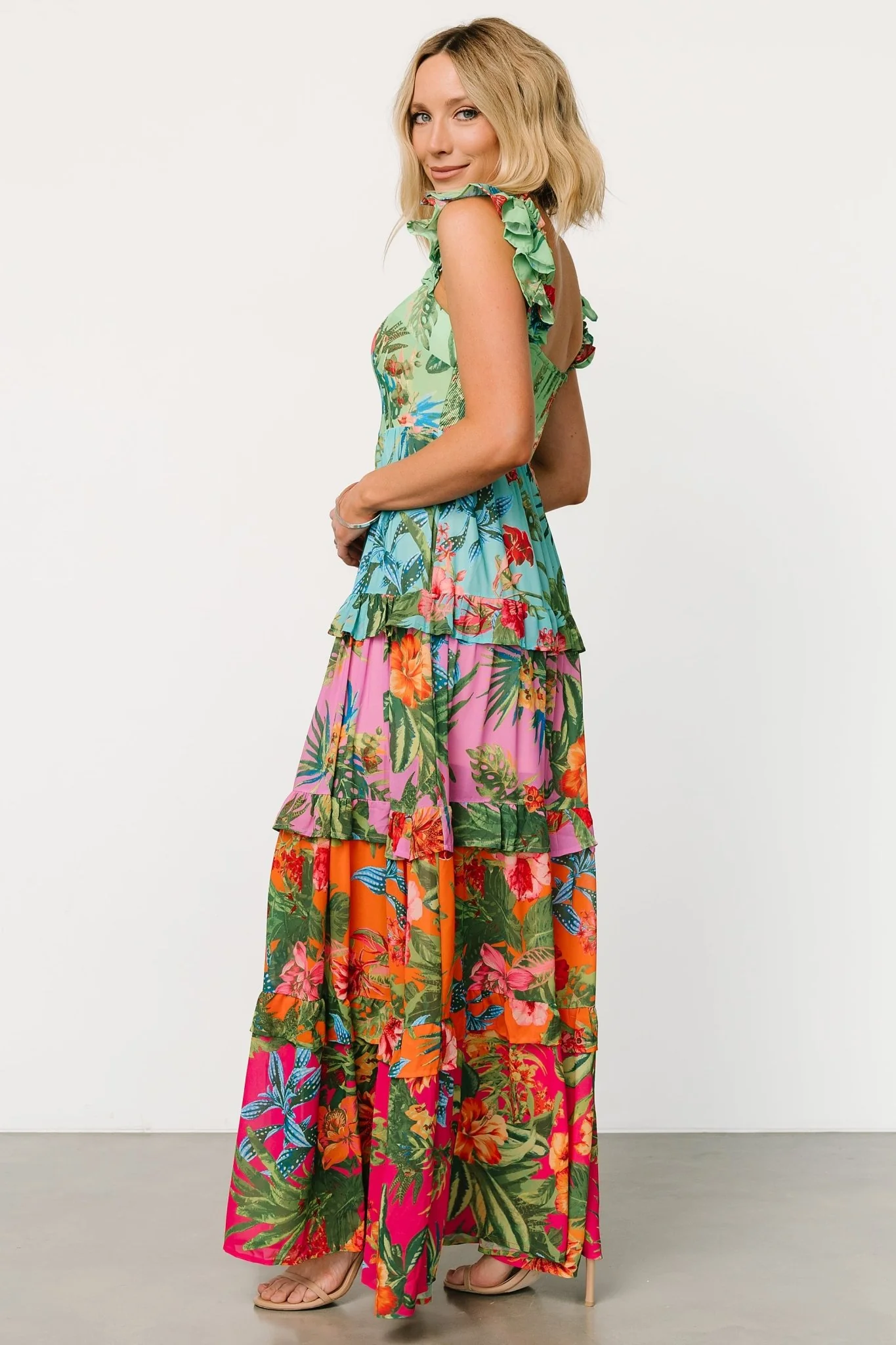 Sundara Tiered Maxi Dress | Multi