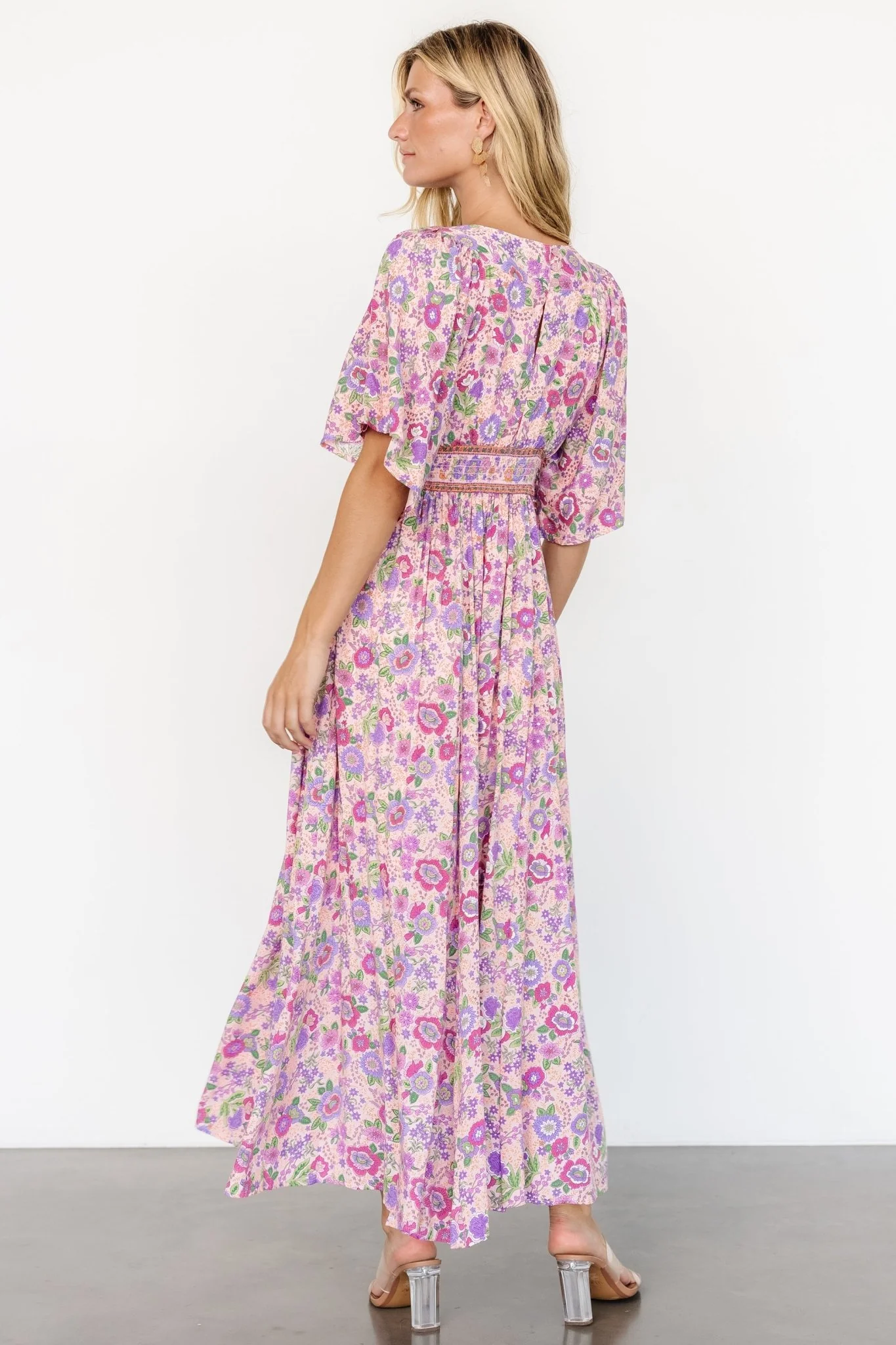 Elissa Maxi Dress | Pink Multi Floral
