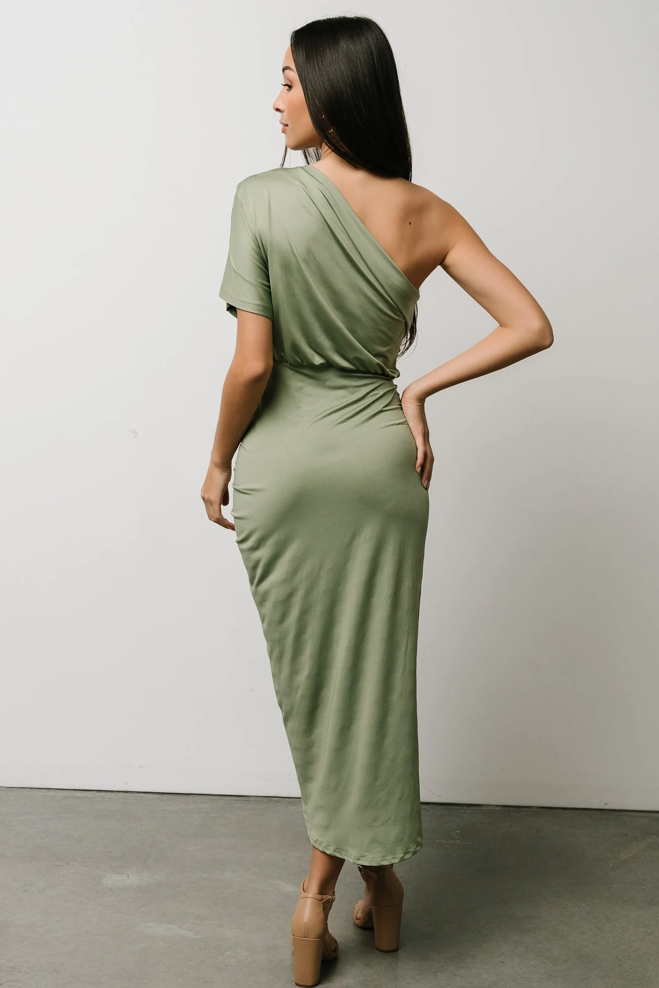 Addison Midi Dress | Dusty Sage