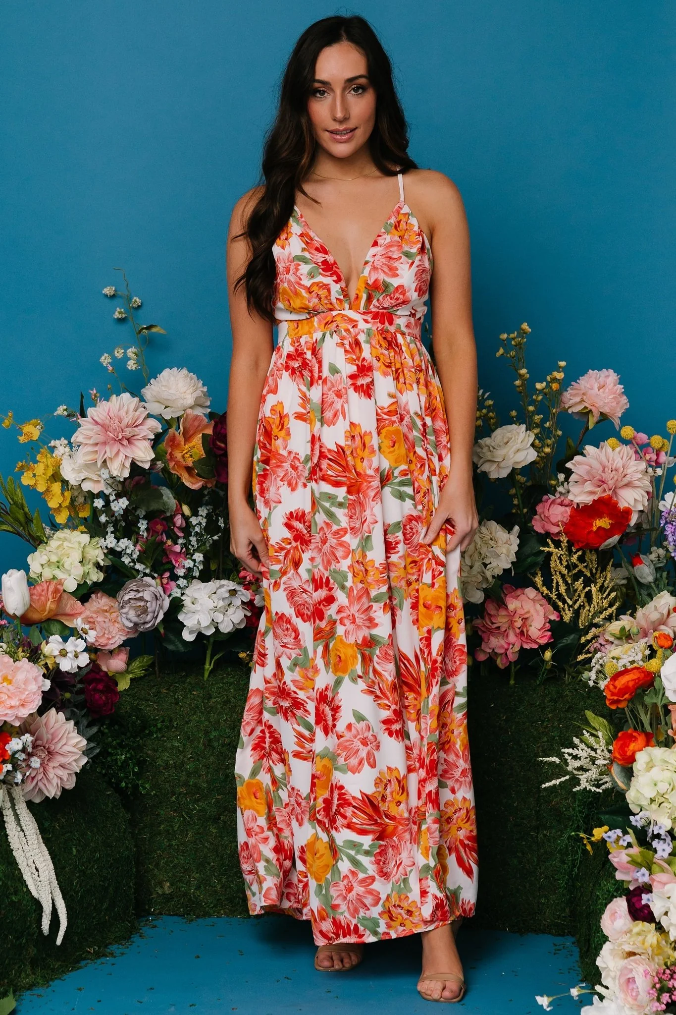 Miramar Maxi Dress | Off White Floral