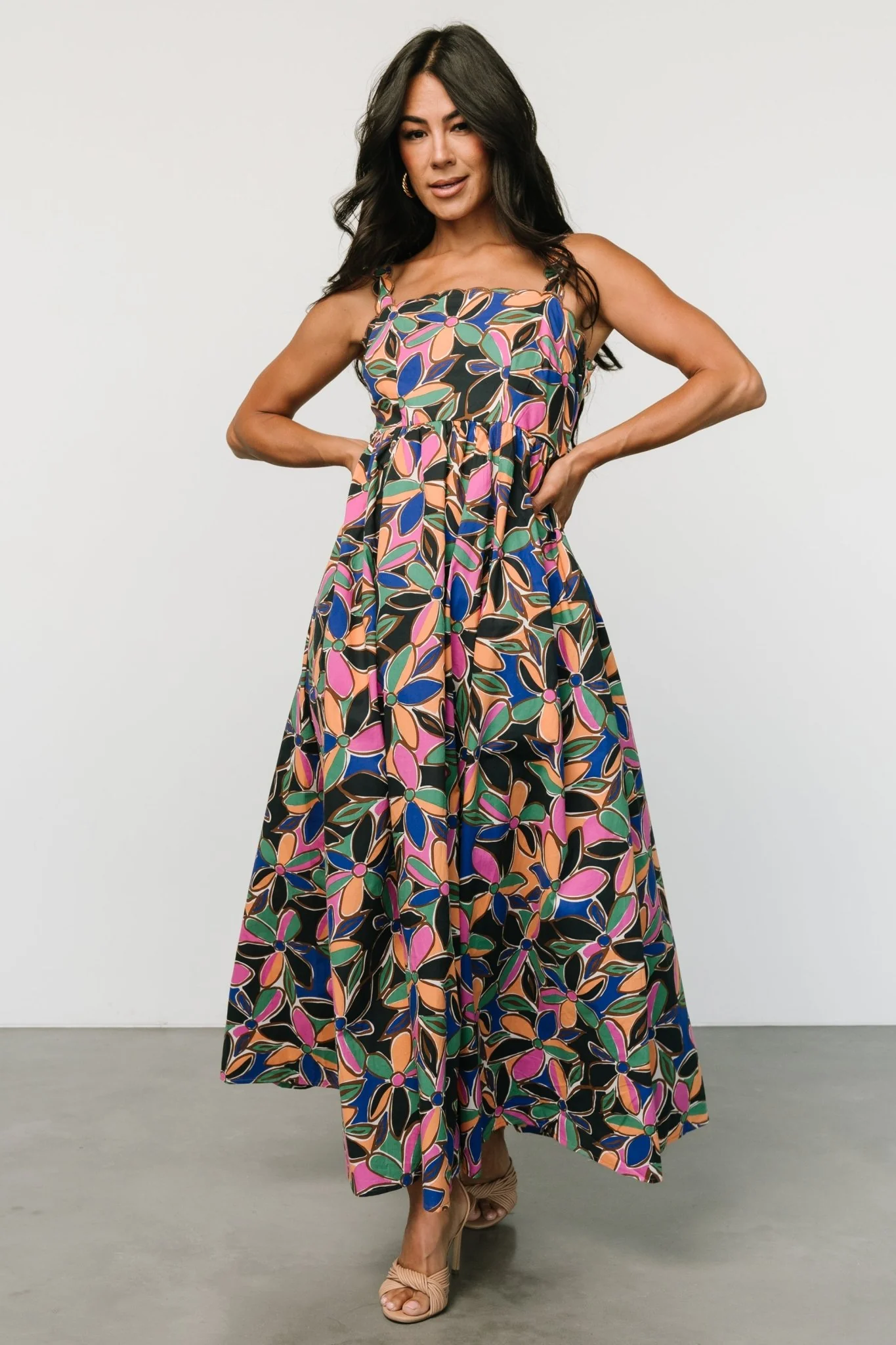 Frida Tank Maxi Dress | Multi Print