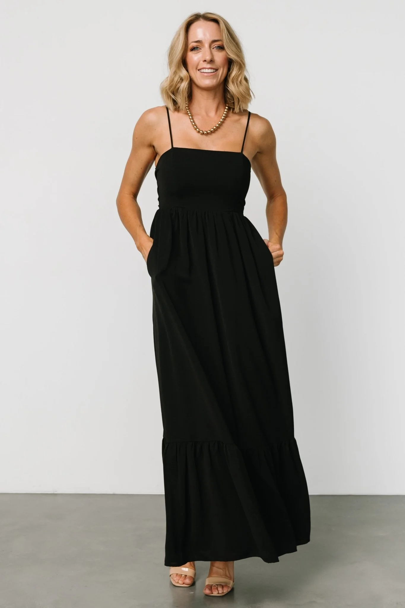 Regan Tank Maxi Dress | Black