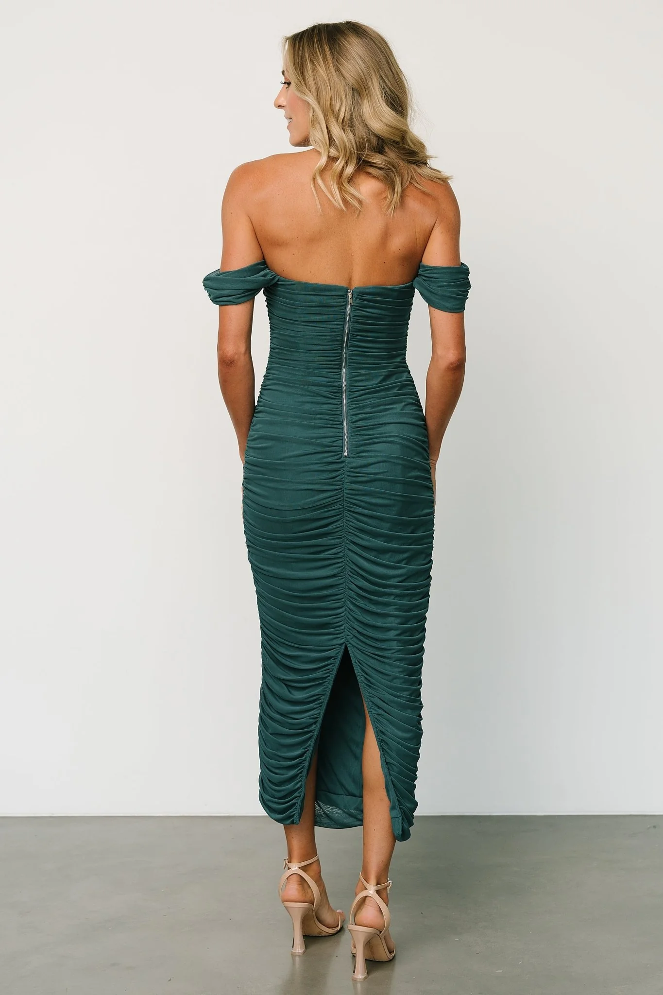 Alessandra Mesh Midi Dress | Peacock