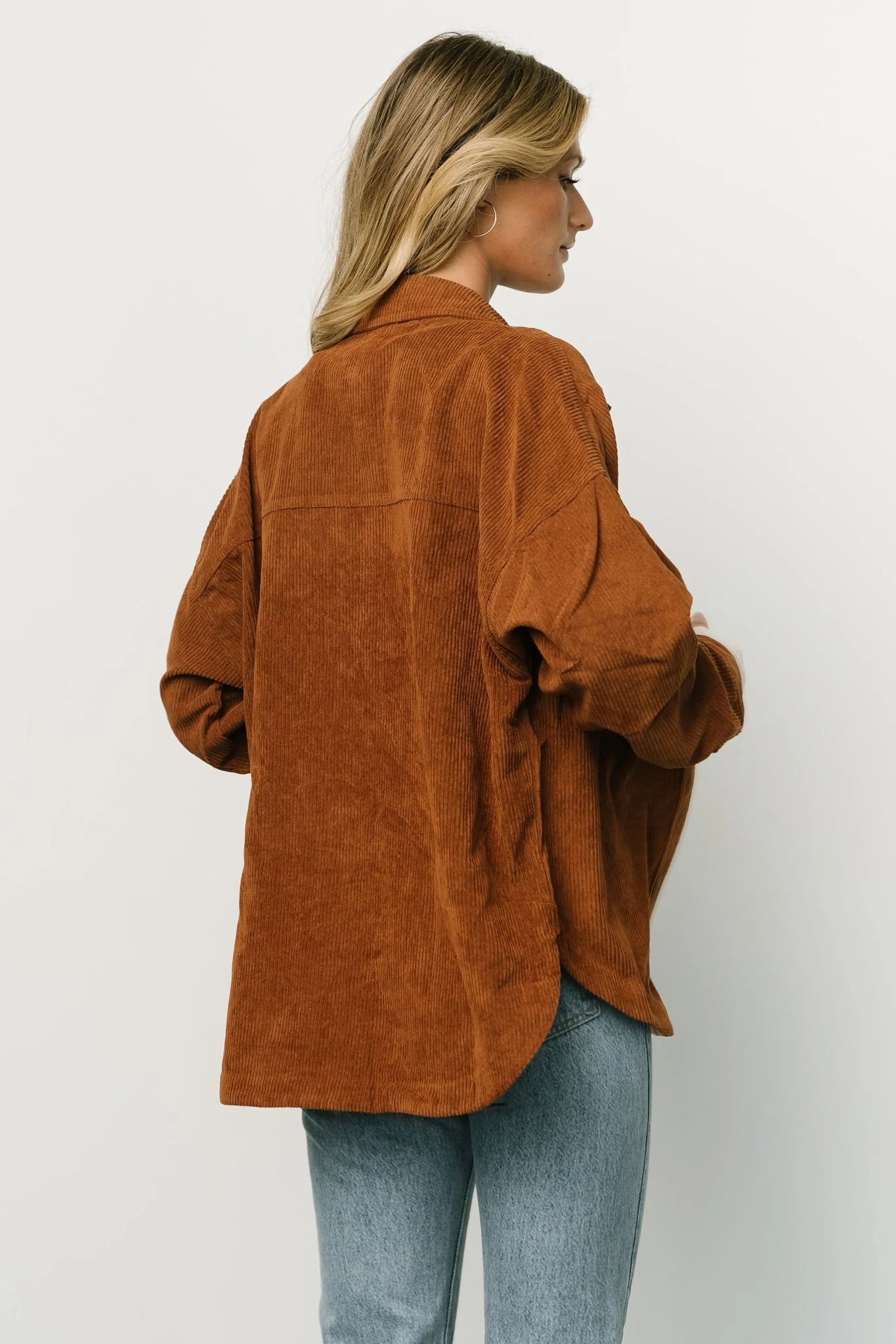 Davis Corduroy Shacket | Spice