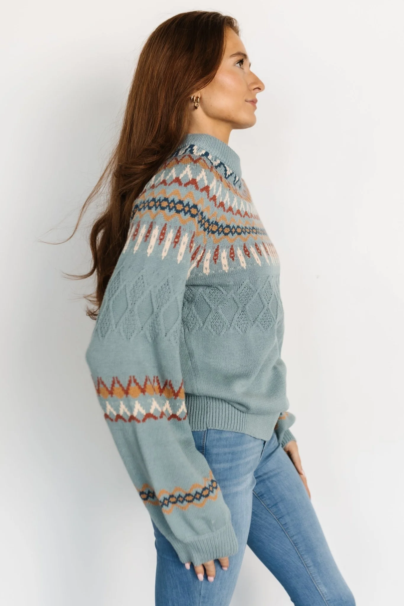 Anders Knit Sweater | Blue Multi