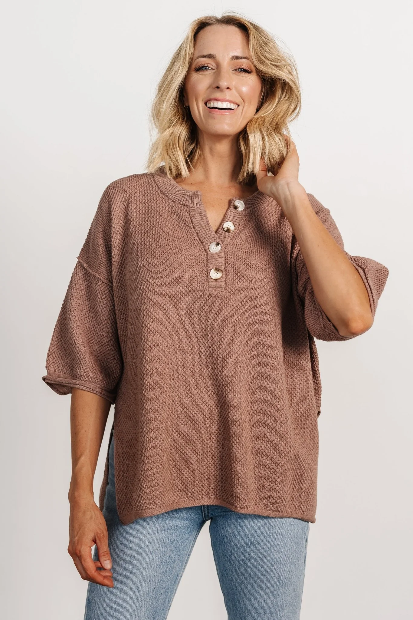 Maddock Knit Top | Mocha