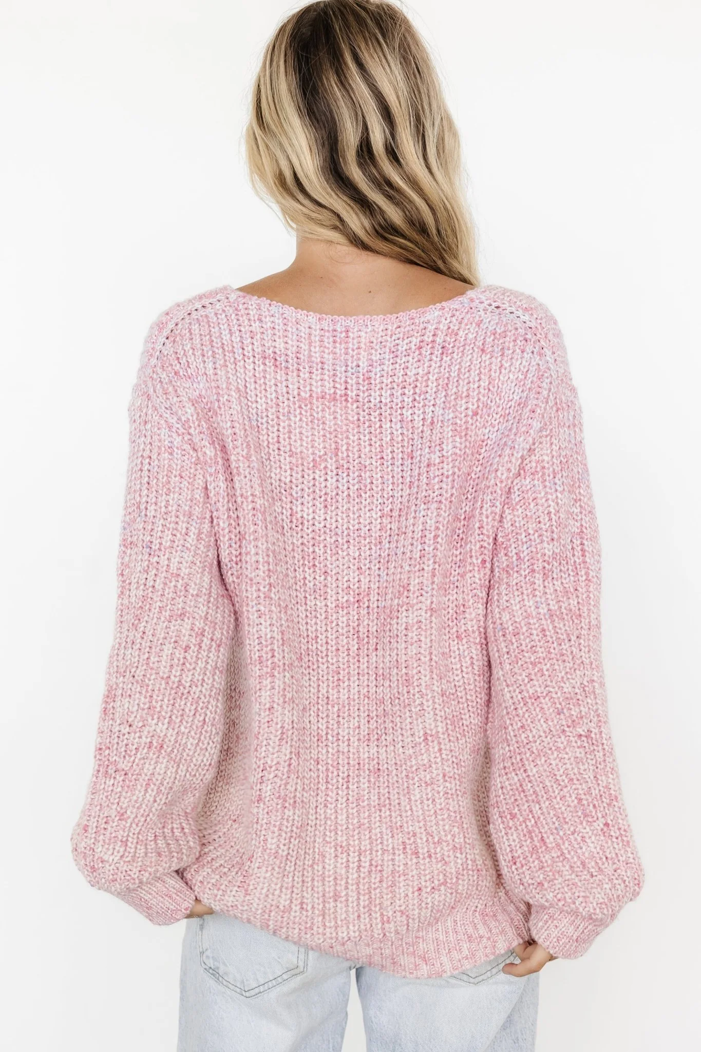 Rosie Knit Sweater | Soft Pink