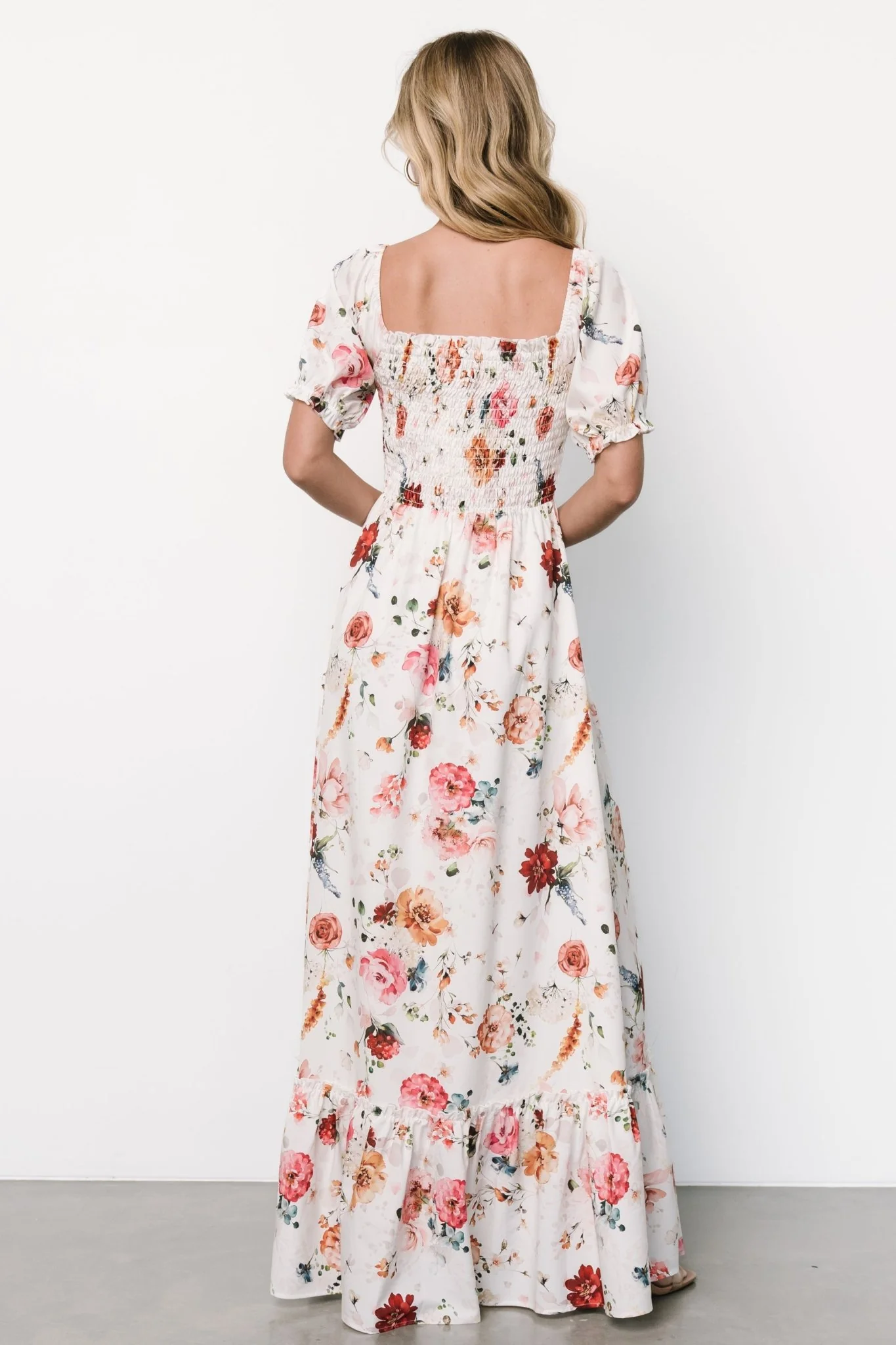 Capri Smocked Maxi Dress | Multi Floral