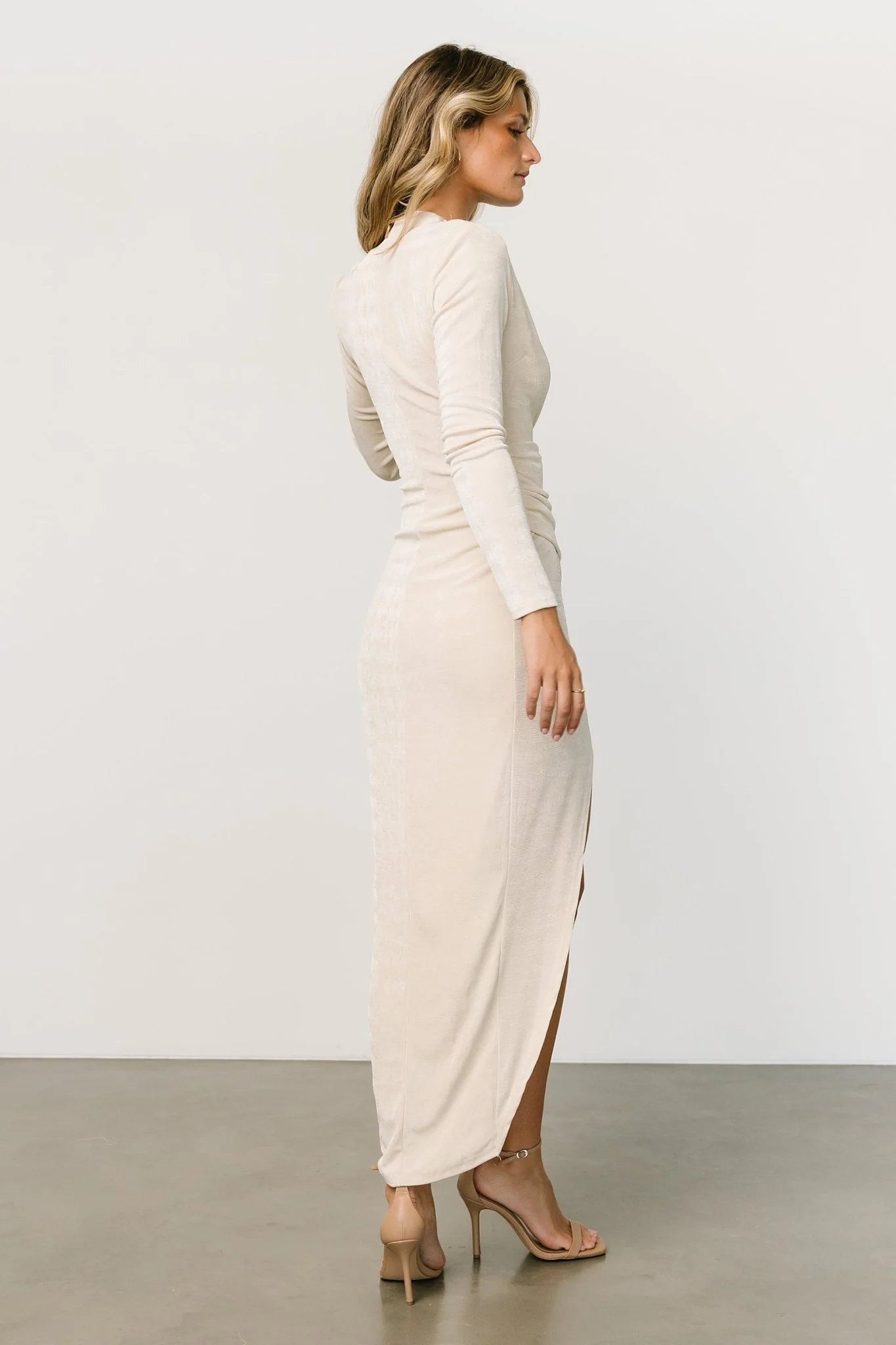 Pierce Shimmer Gown | Cream