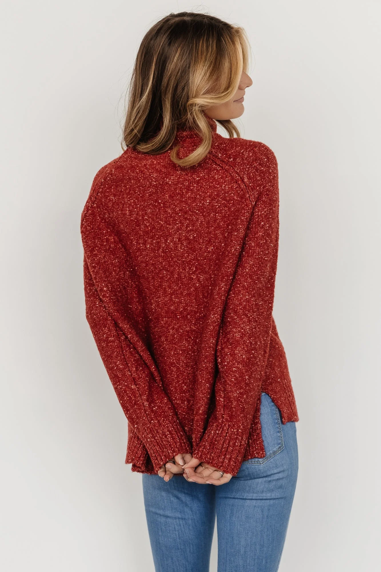 Oaklynn Turtleneck Sweater | Heather Rust