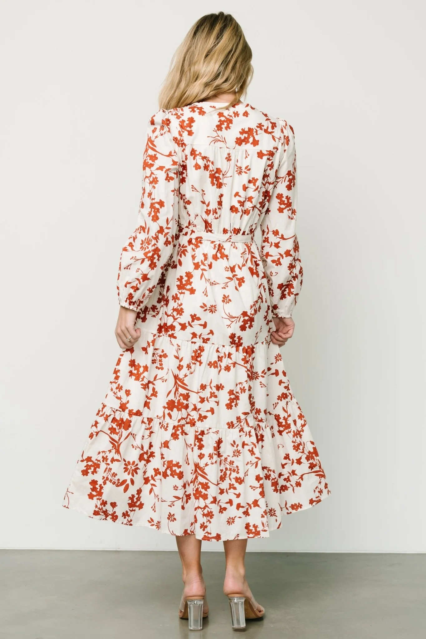 Hale Maxi Dress | Rust Print
