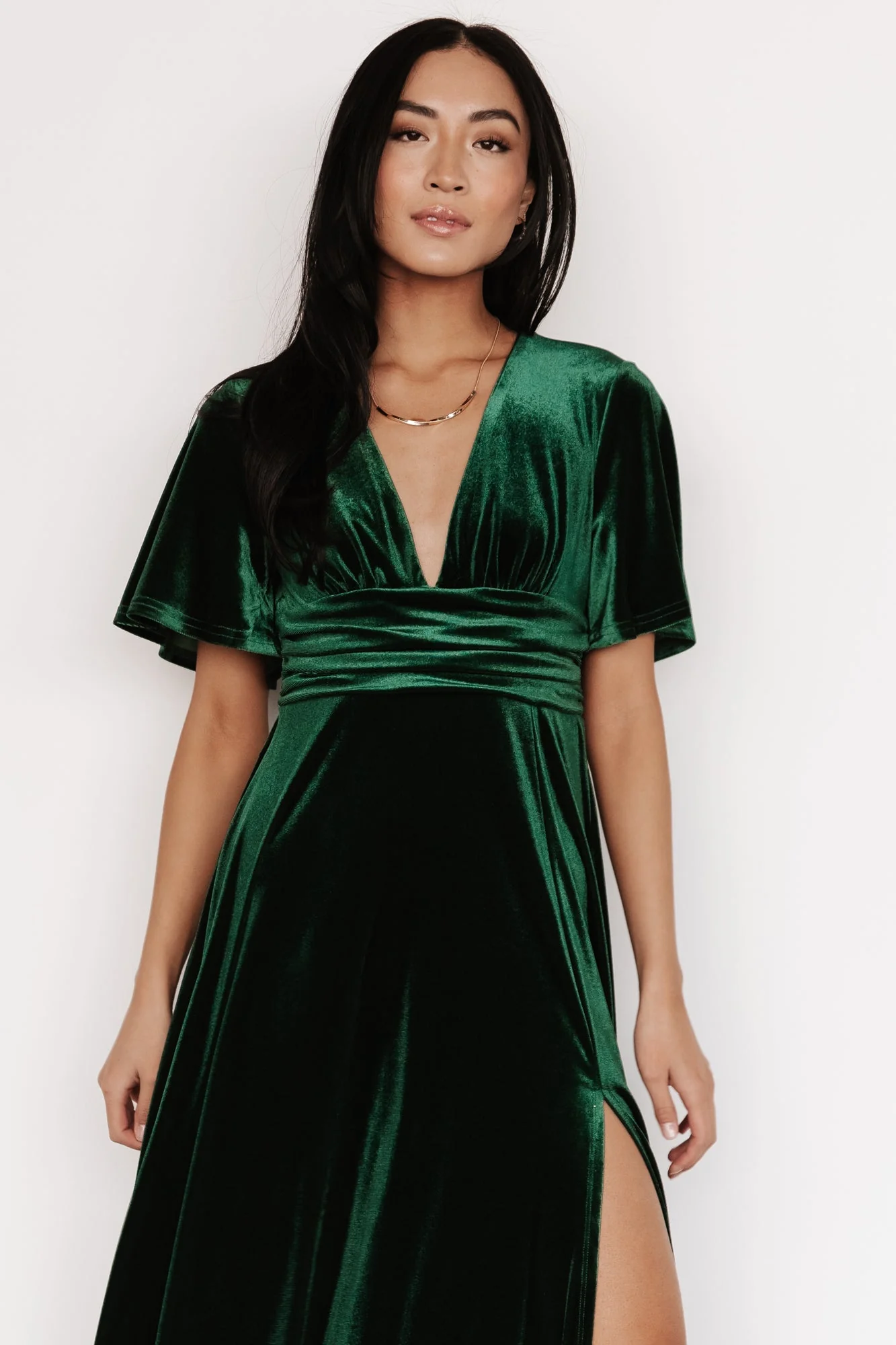 Berenice Velvet Maxi Dress | Emerald