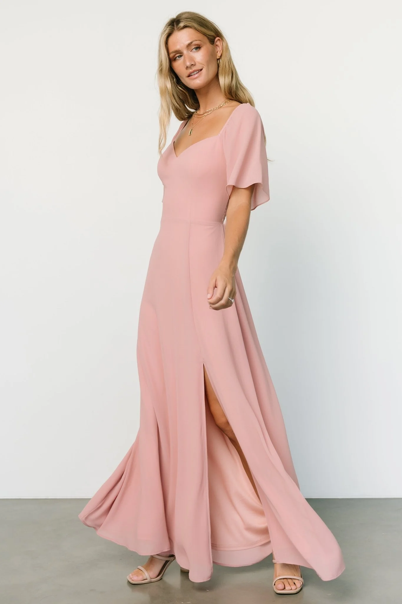 Sierra Sweetheart Maxi Dress | Blush