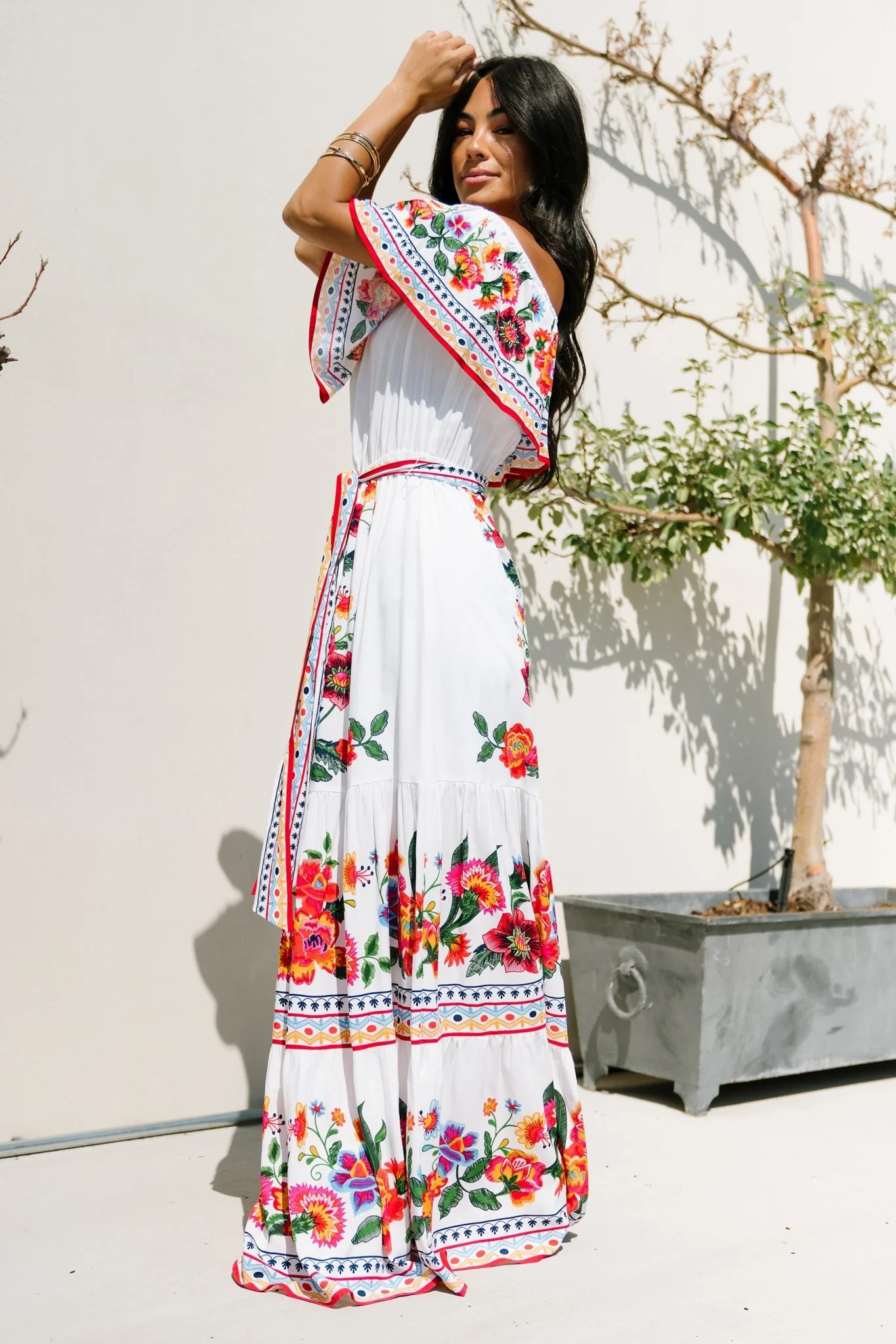 Alejandra Maxi Dress | Ivory Multi Floral