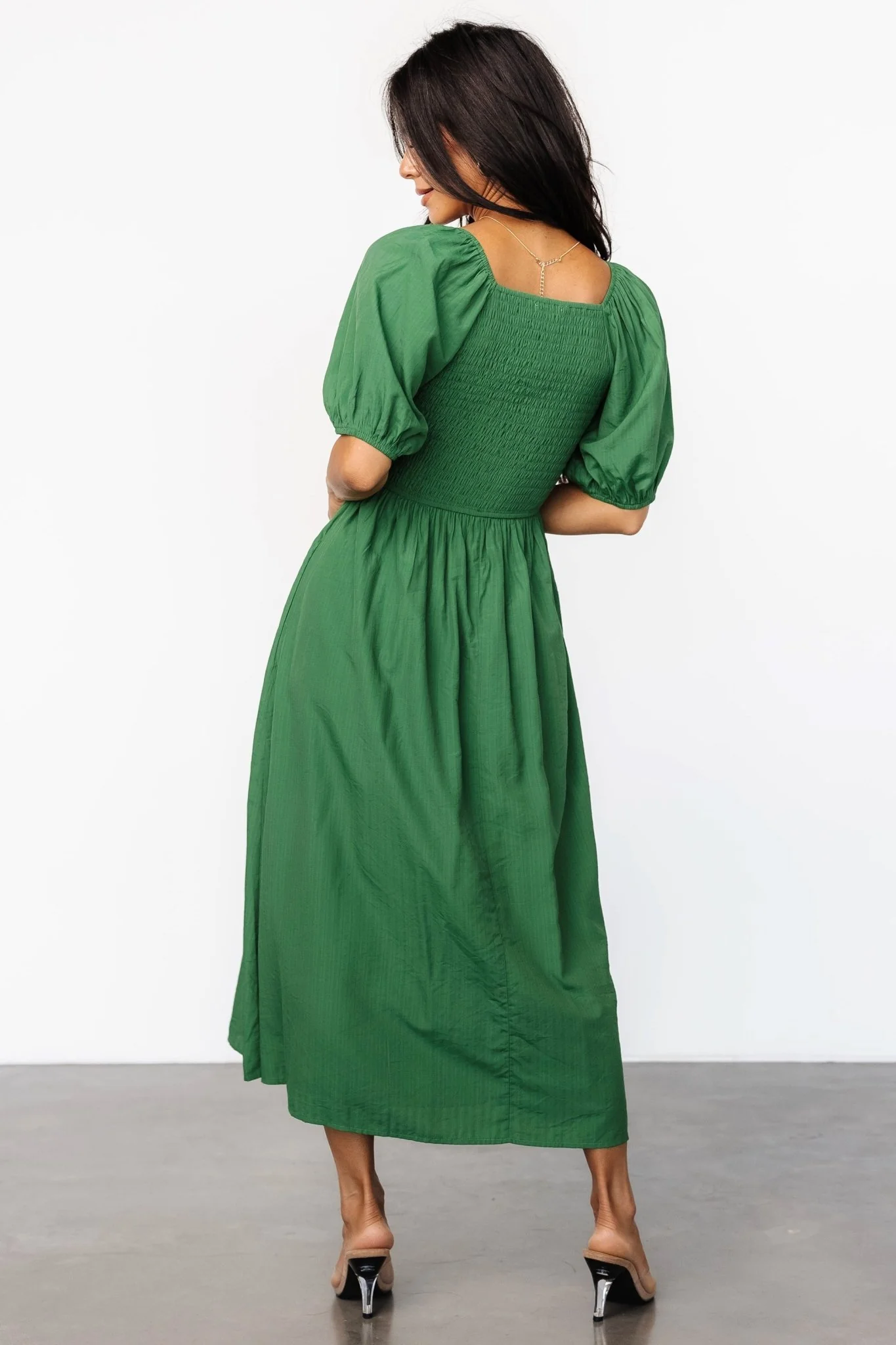 Stefania Midi Dress | Green