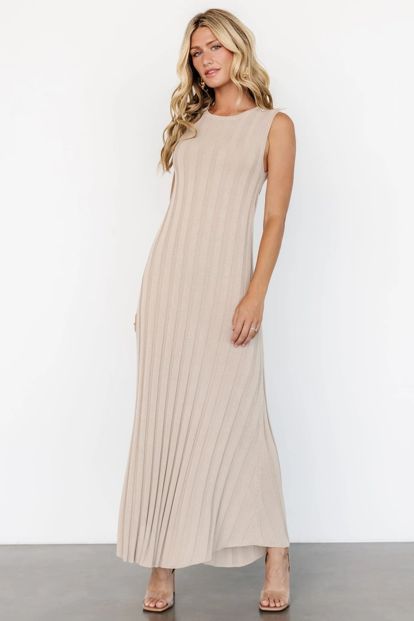 Skylar Tank Maxi Dress | Taupe
