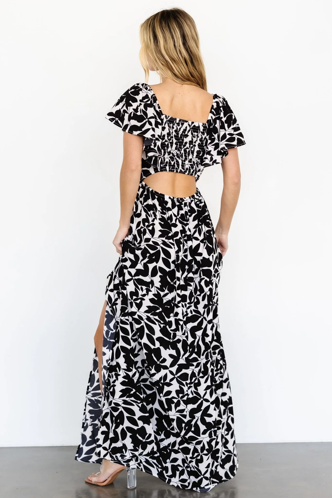 Adira Maxi Dress | Black Floral