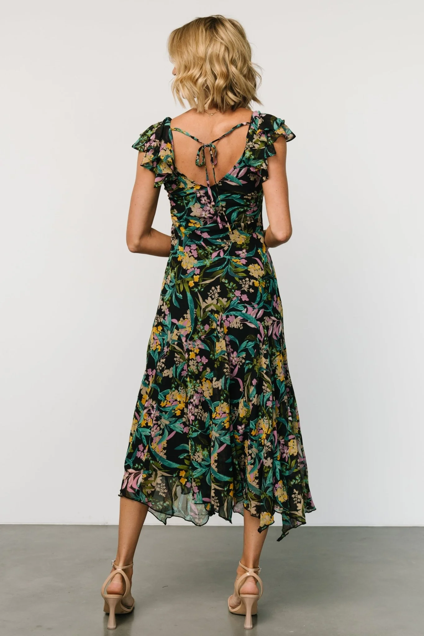 Alisa Maxi Dress | Black Floral
