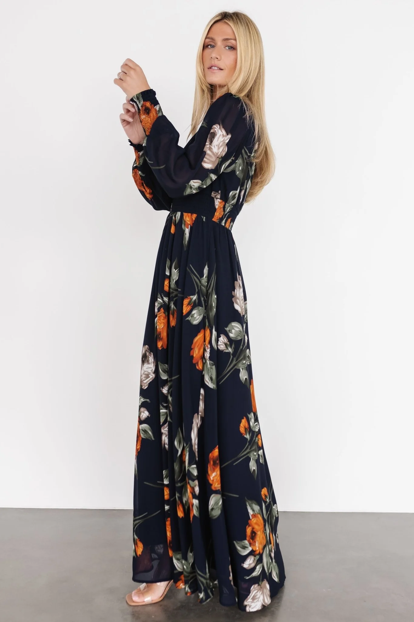 Olivia Maxi Dress | Midnight Navy Floral