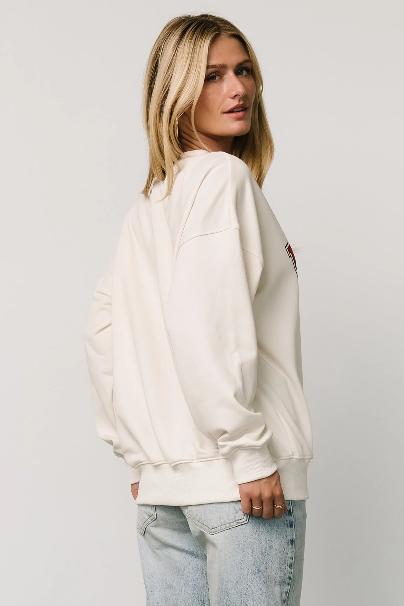 USA Oversized Sweatshirt | Ivory