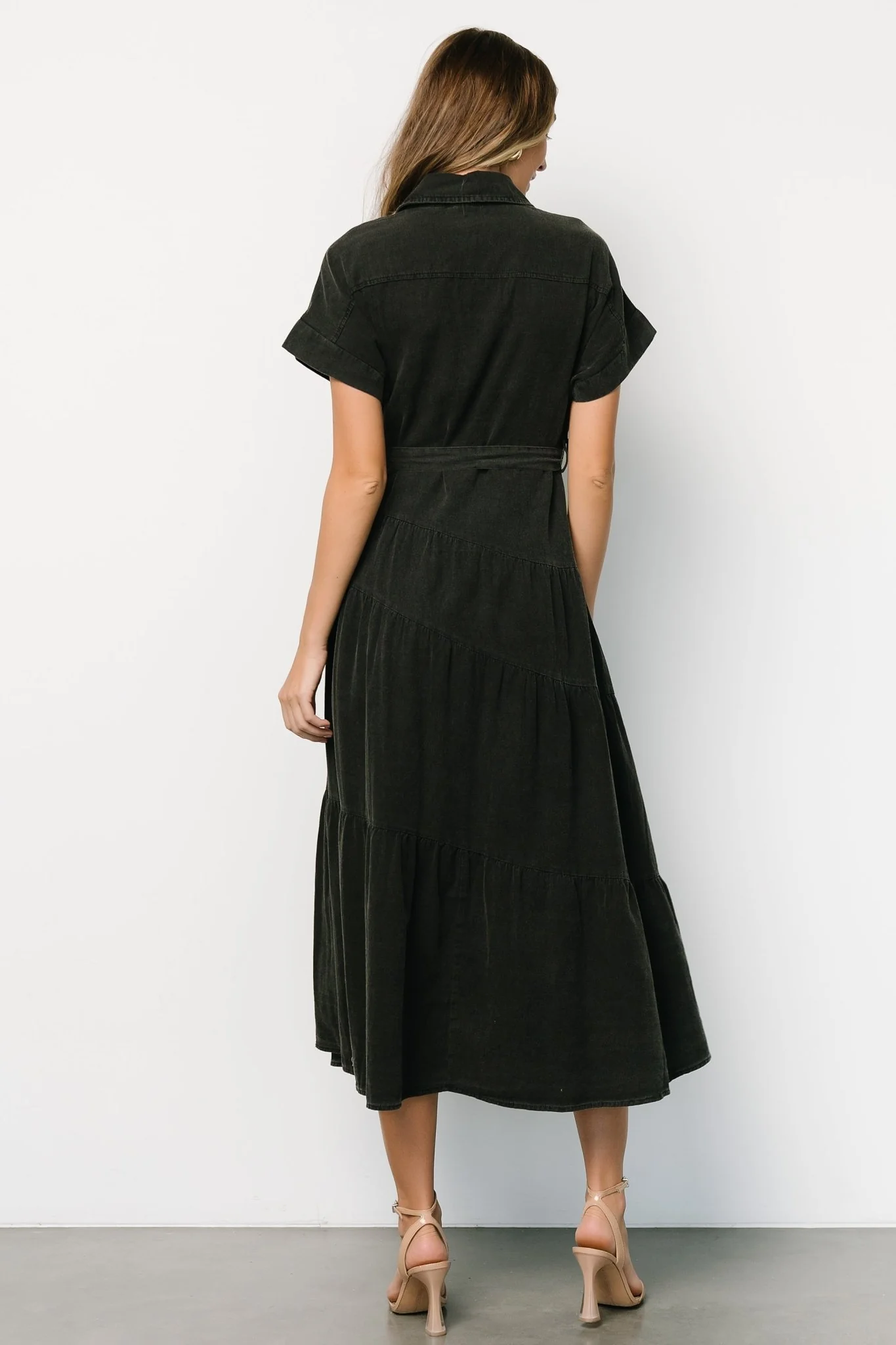 Logan Button Up Dress | Black