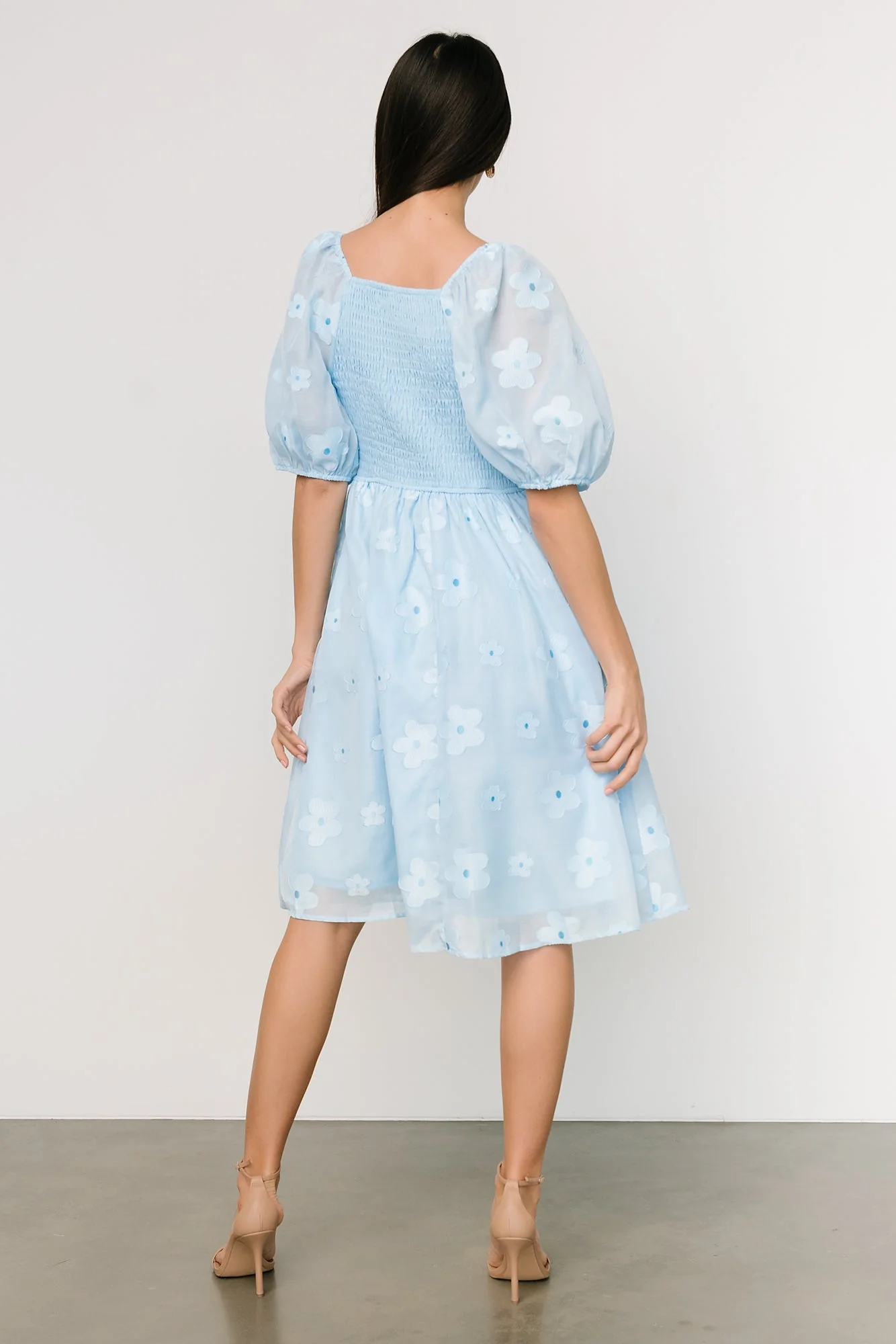 Daisy Short Dress | Blue Floral