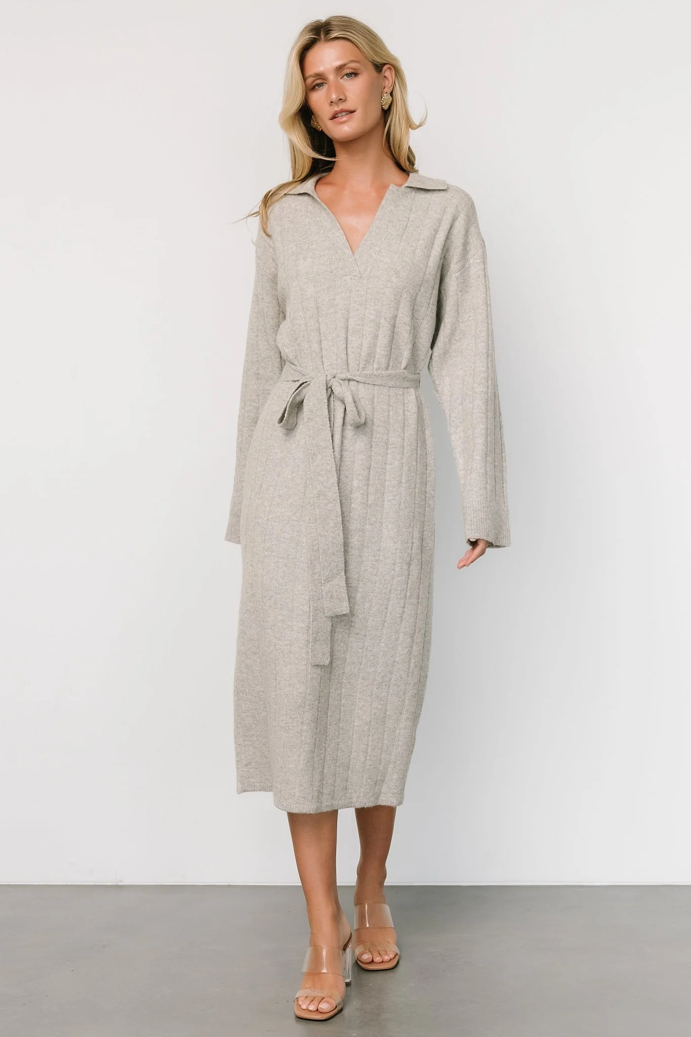 Barrie Sweater Dress | Gray