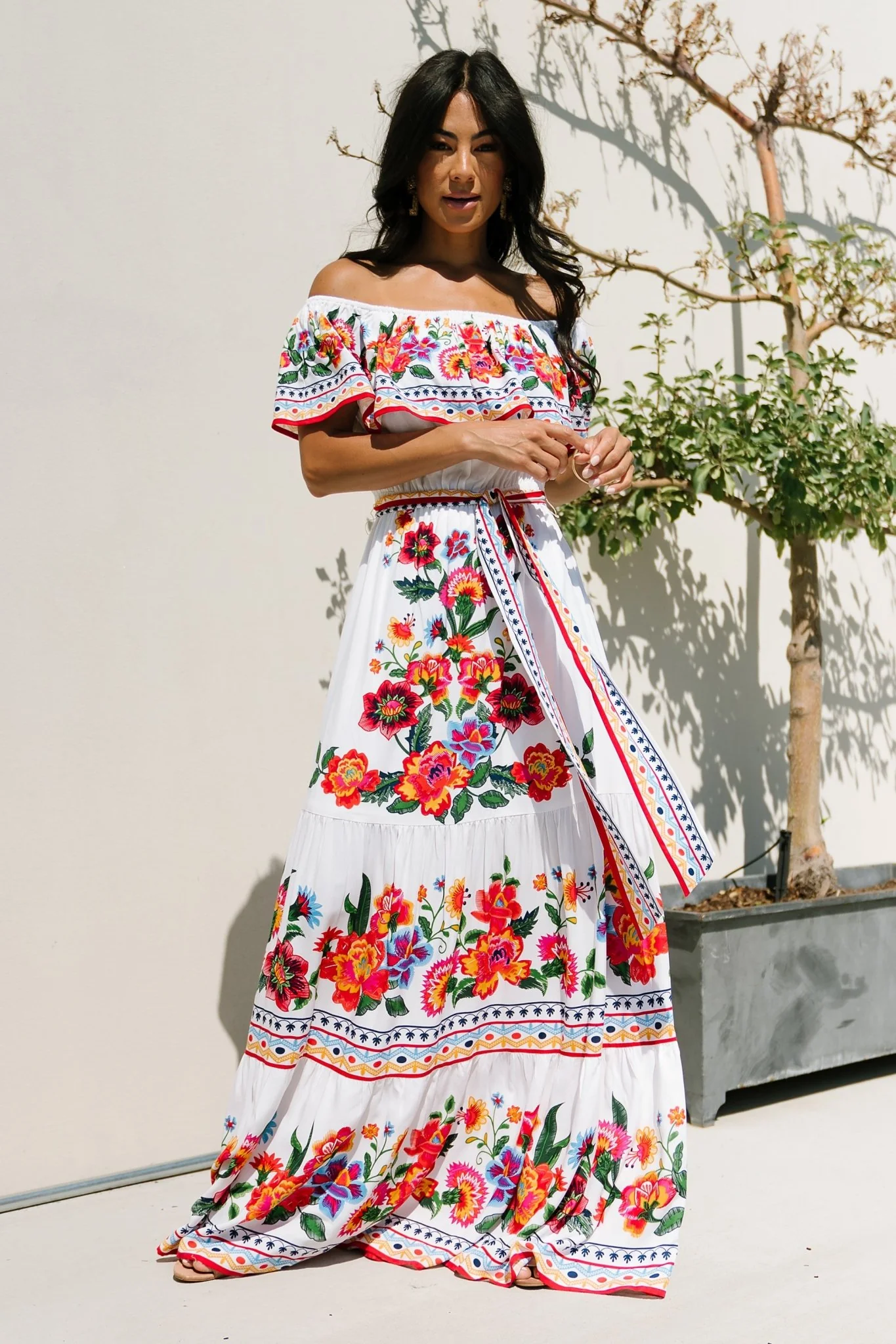 Alejandra Maxi Dress | Ivory Multi Floral