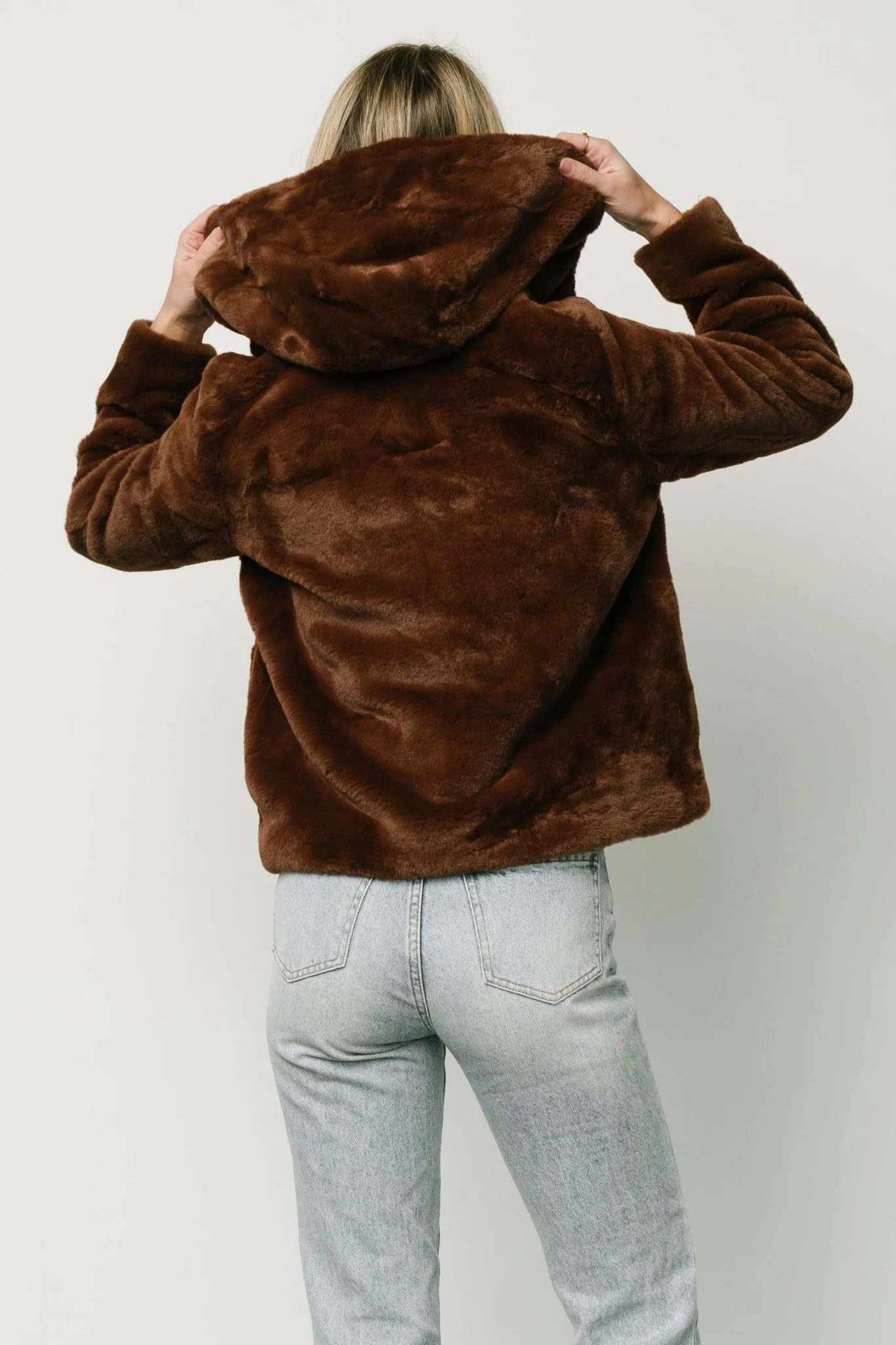 Leeds Faux Fur Jacket | Brown