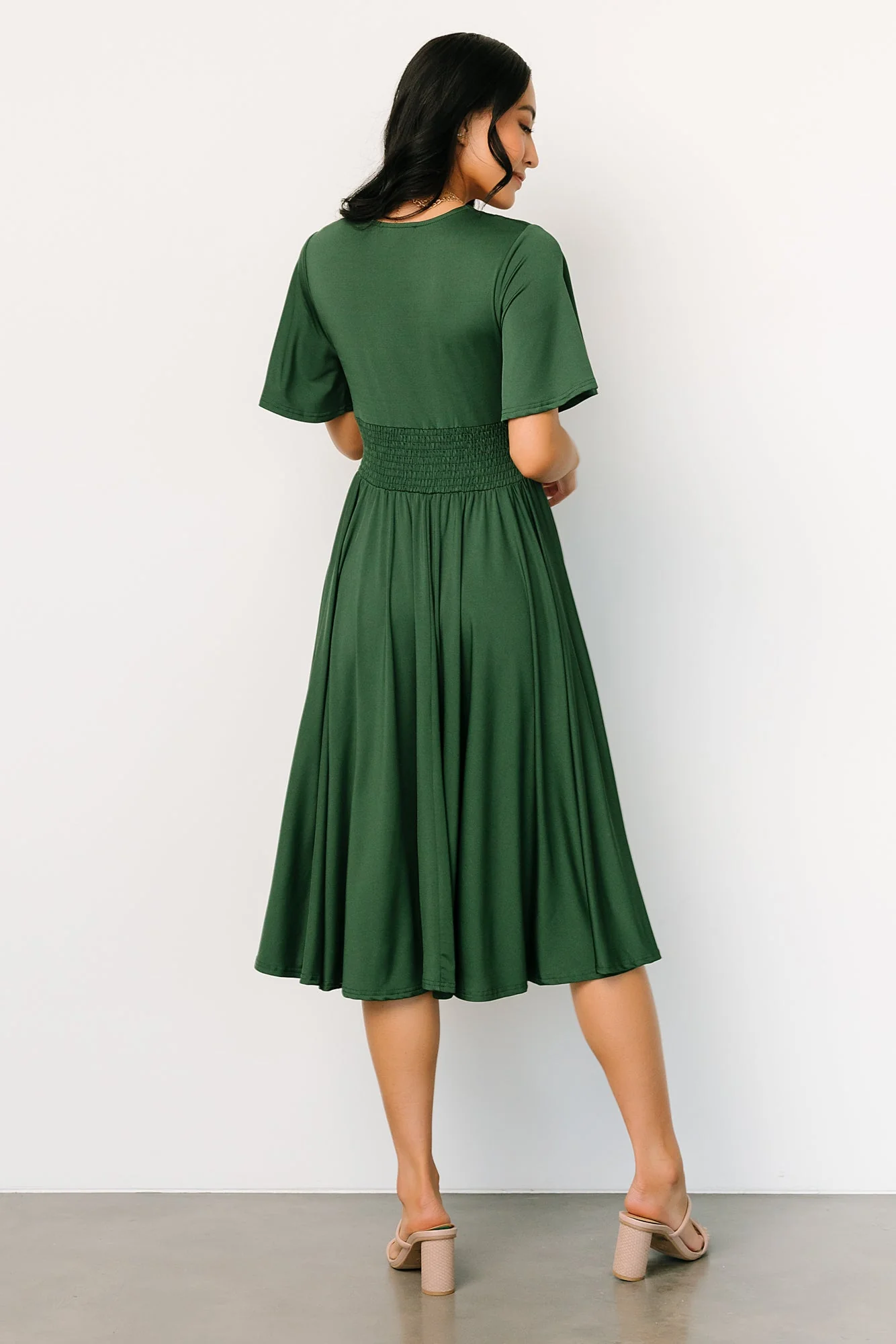 Janette Midi Dress | Green
