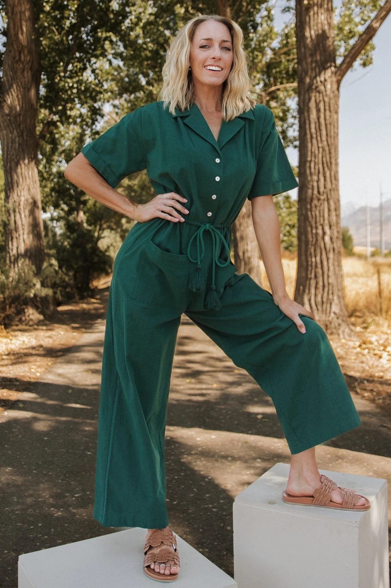 Hemming Jumpsuit | Green