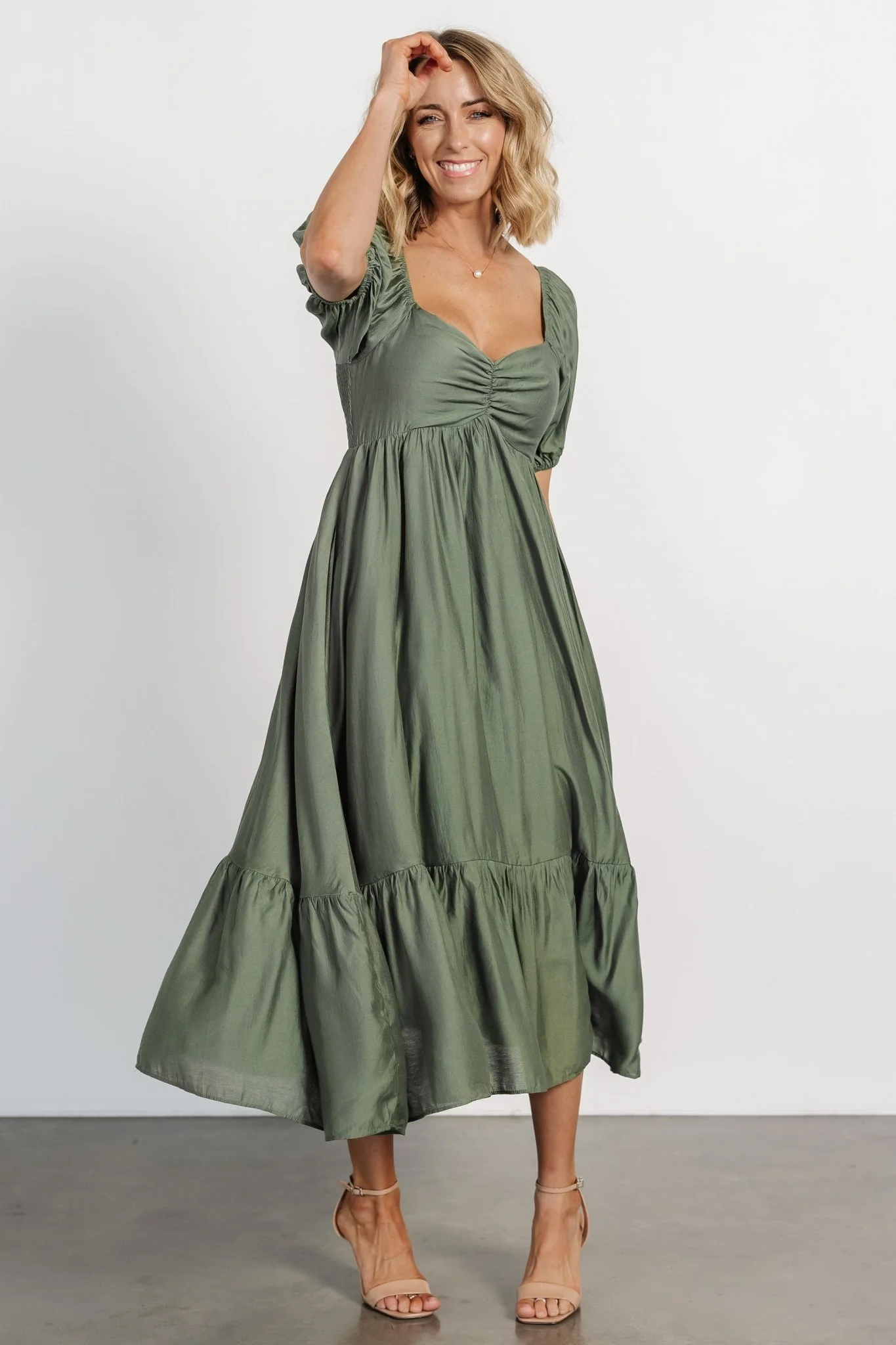 Annalisa Midi Dress | Olive
