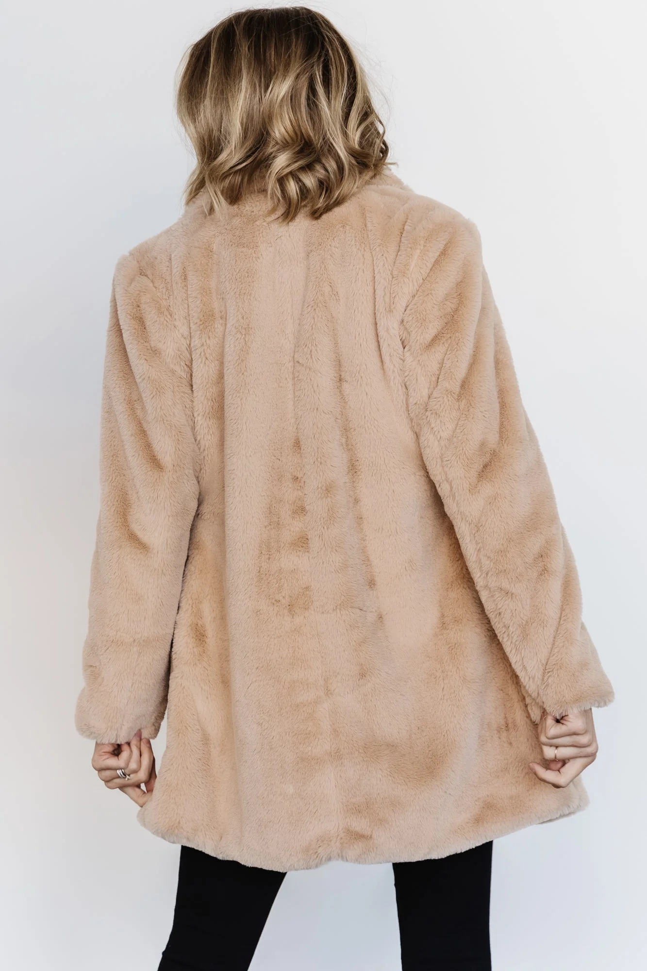 Narla Faux Fur Coat | Oatmeal
