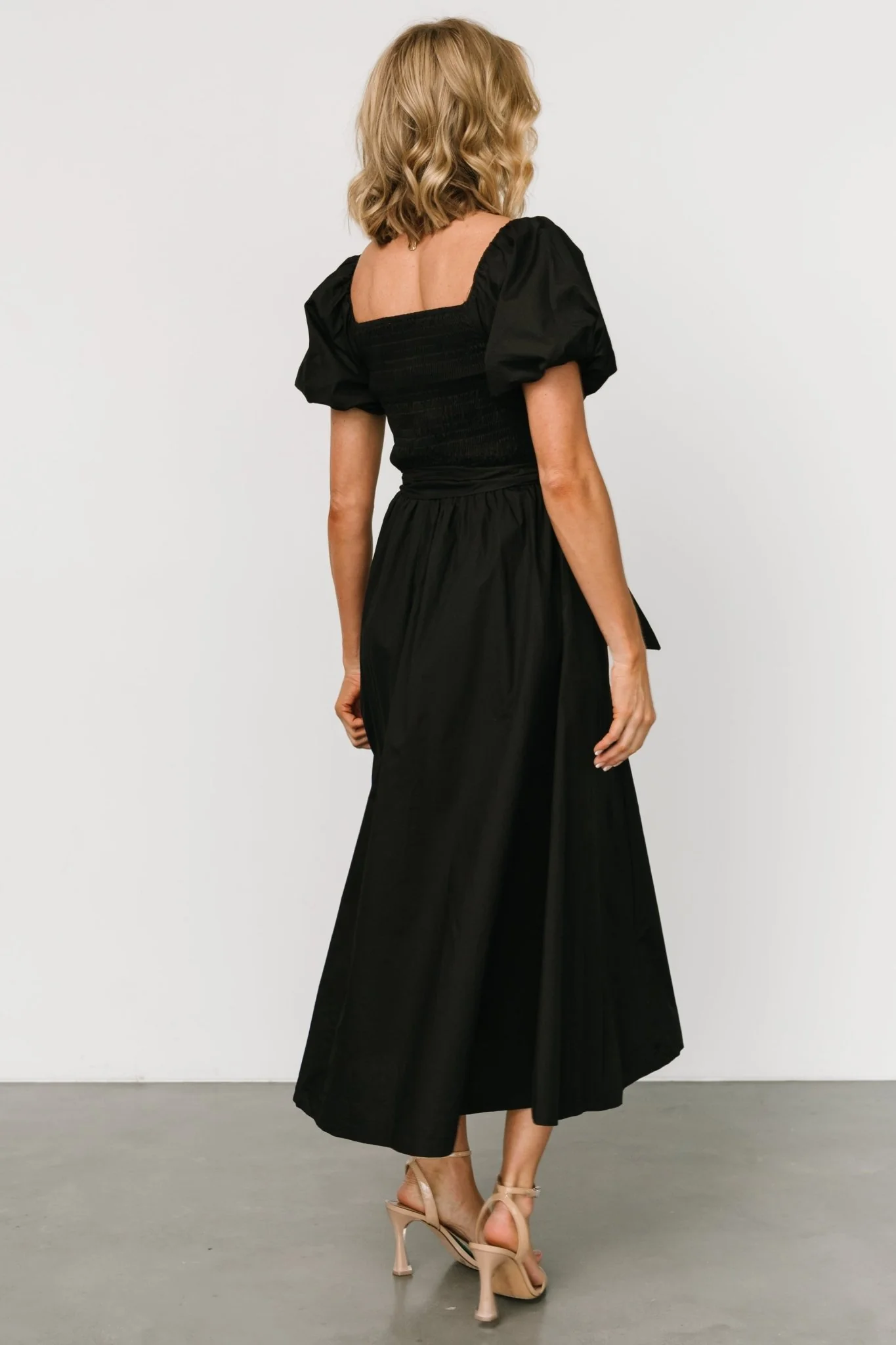 Bardot Midi Dress | Black
