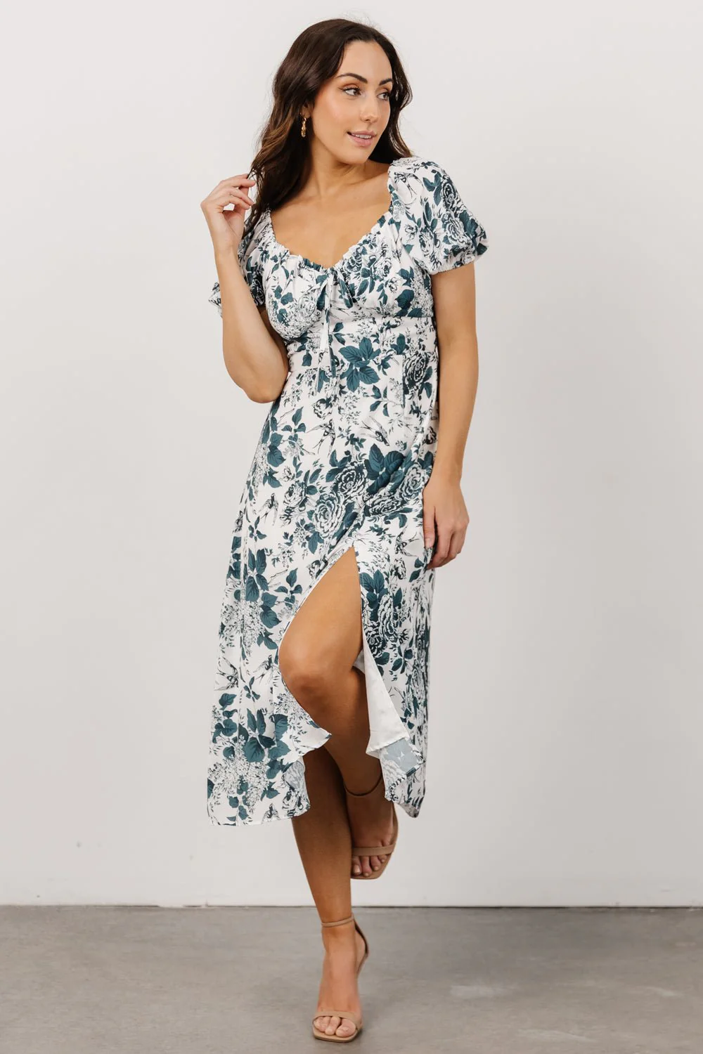 Cadence Midi Dress | Jade Floral