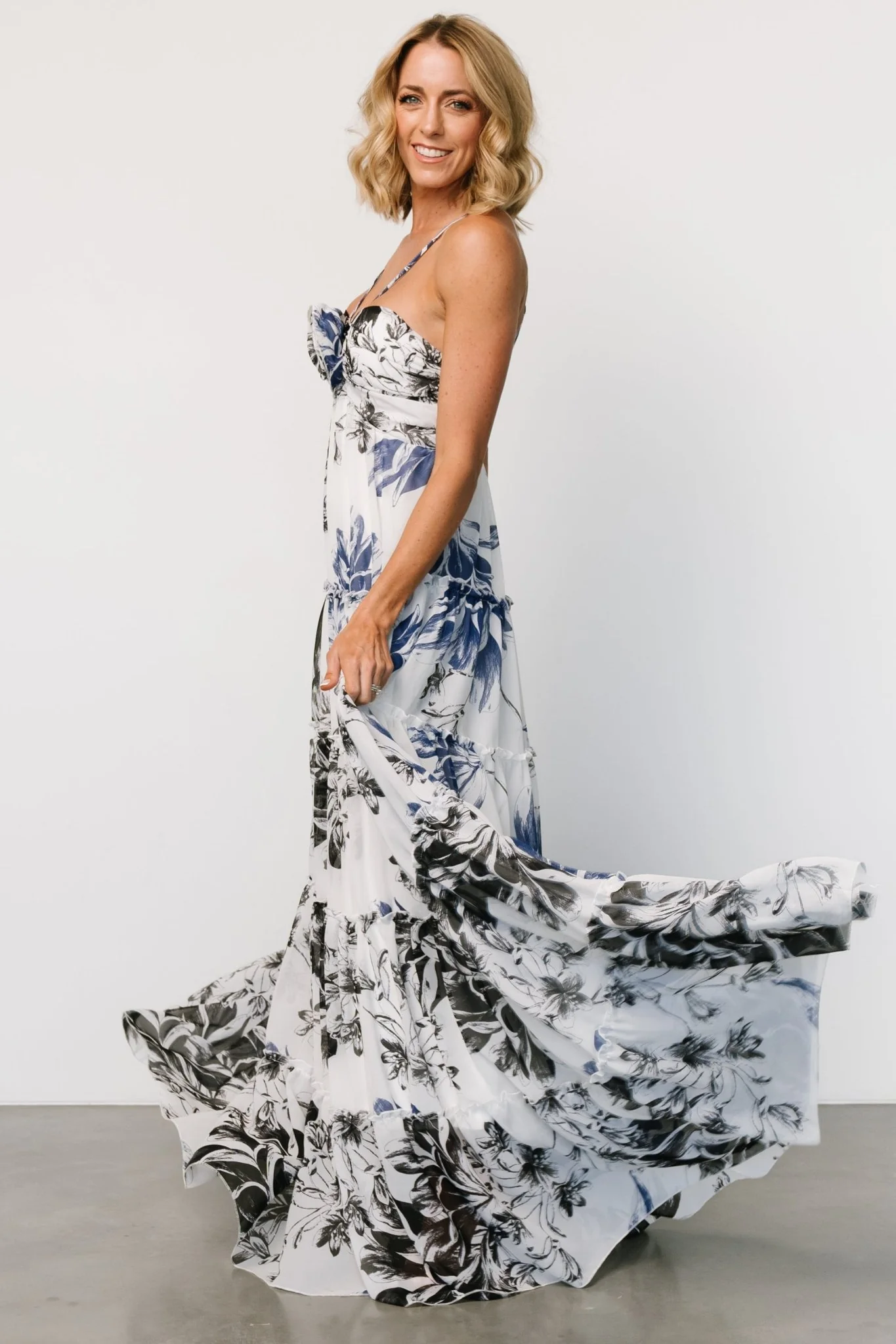 Charmaine Maxi Dress | Navy + Black Floral