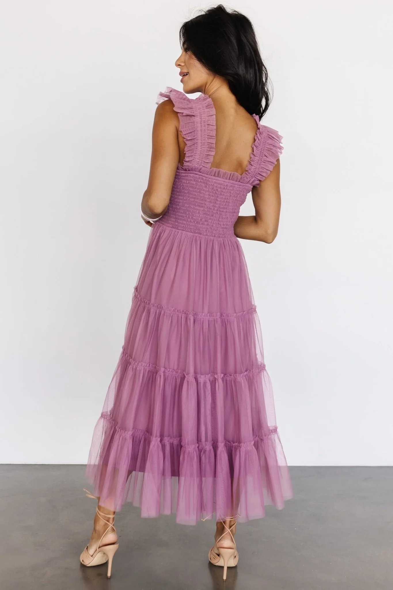 Emma Smocked Tulle Dress | Orchid