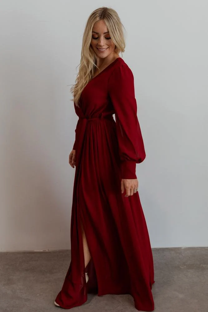 Celine Maxi Dress | Wine