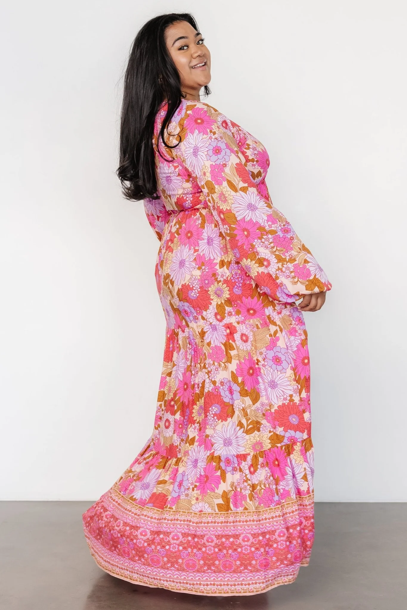 Malena Maxi Dress | Pink Multi