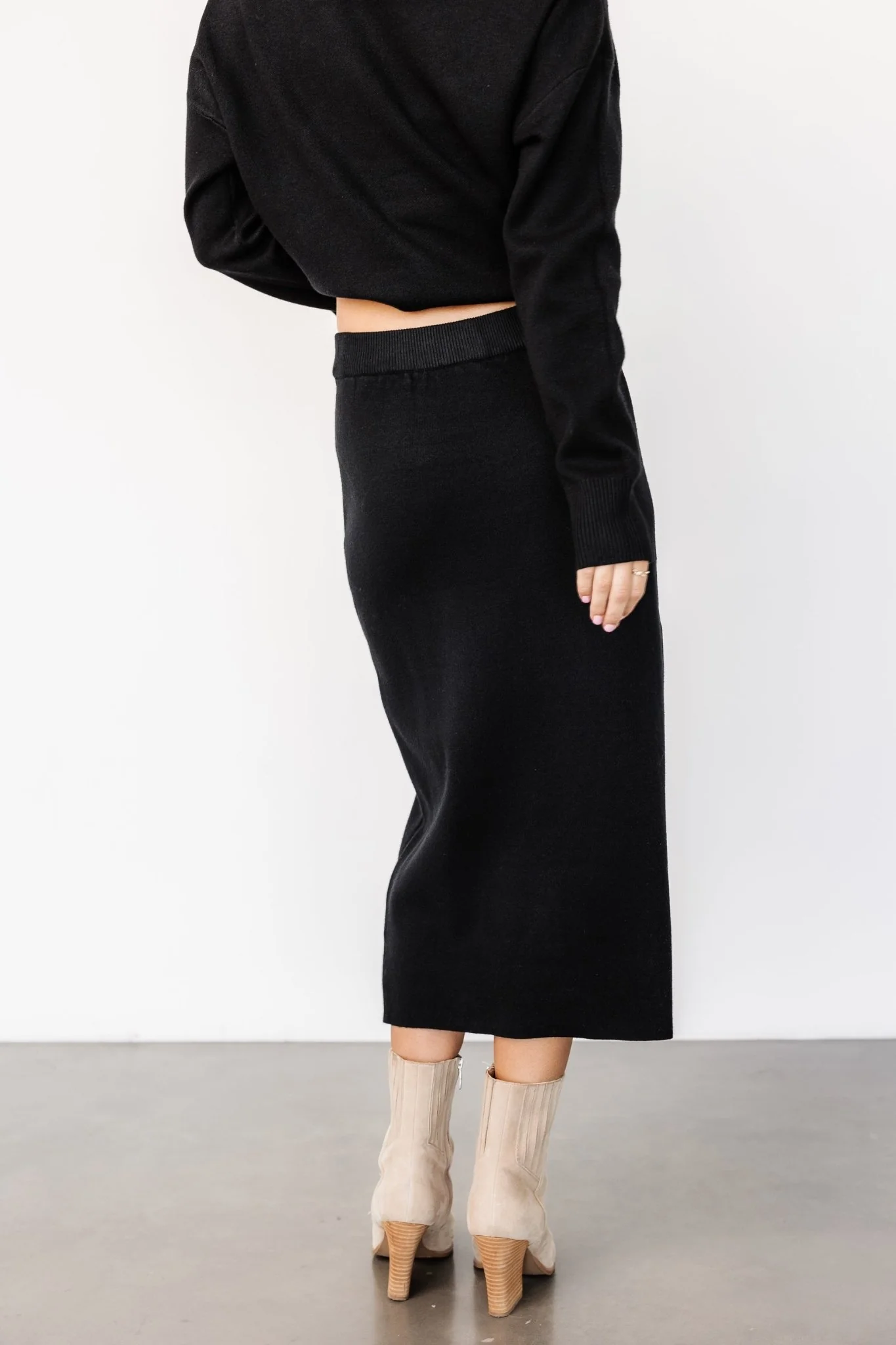 Ali Knit Skirt | Black