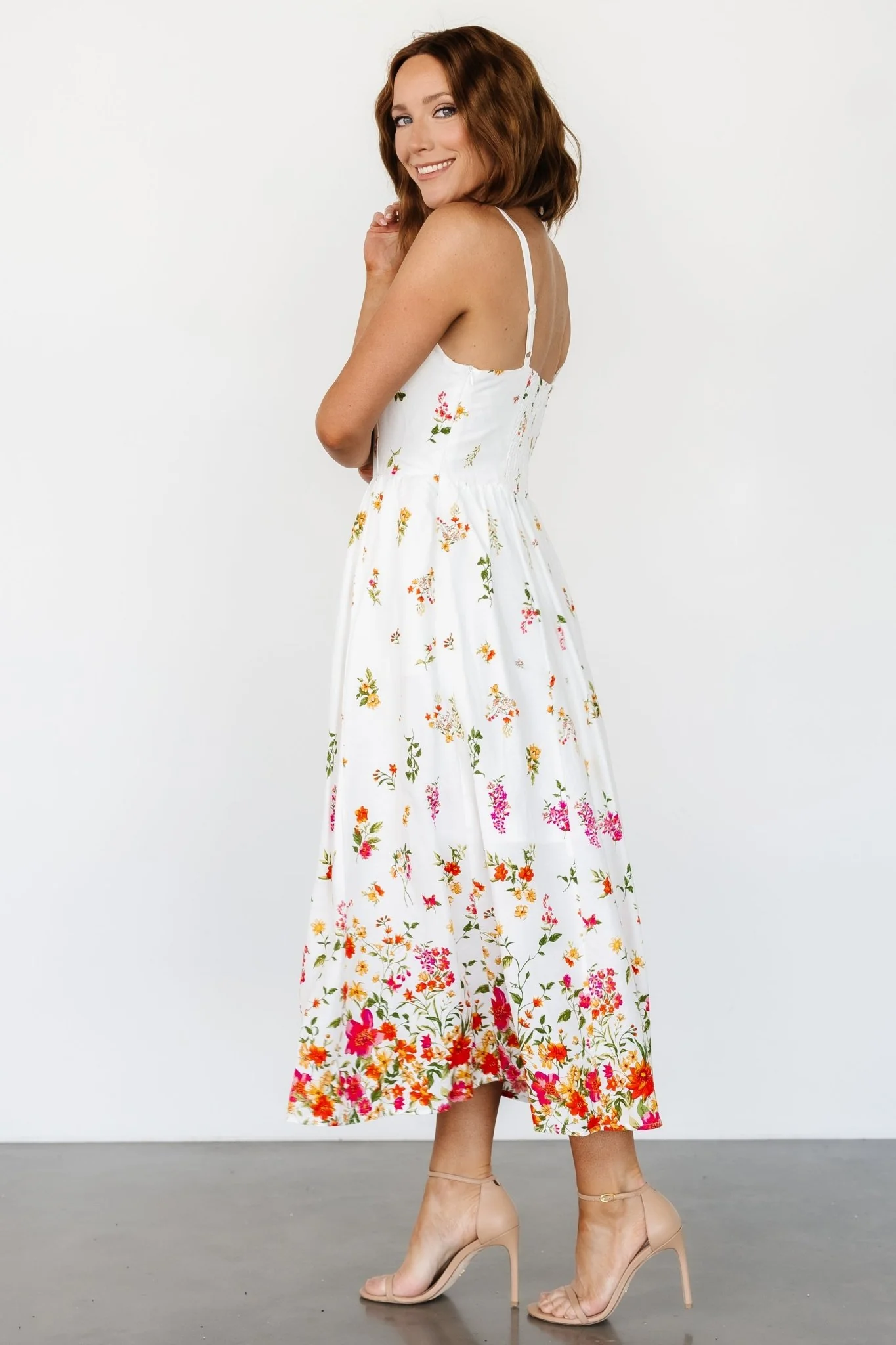 Daniella Tank Dress | Off White Floral