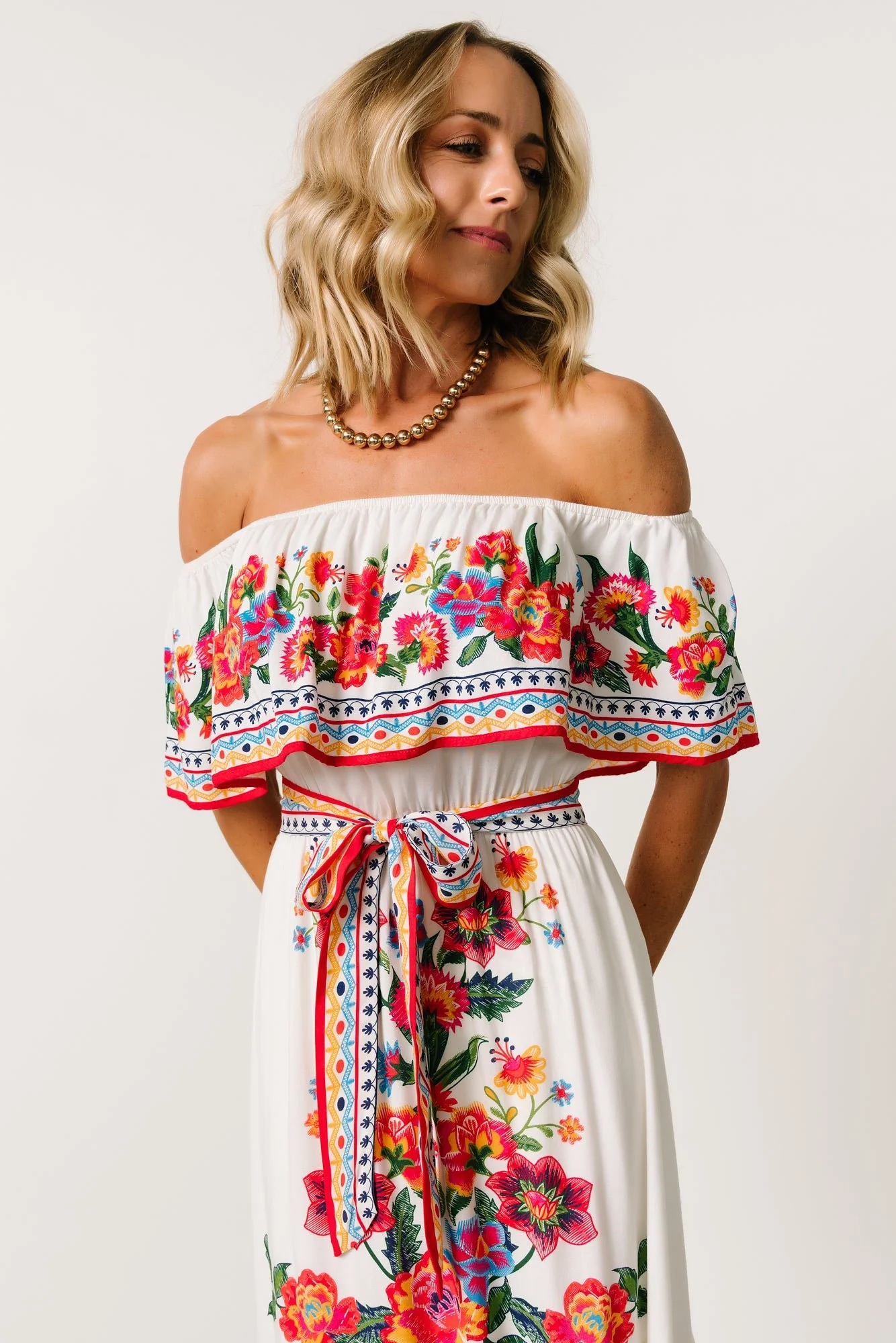 Alejandra Maxi Dress | Ivory Multi Floral