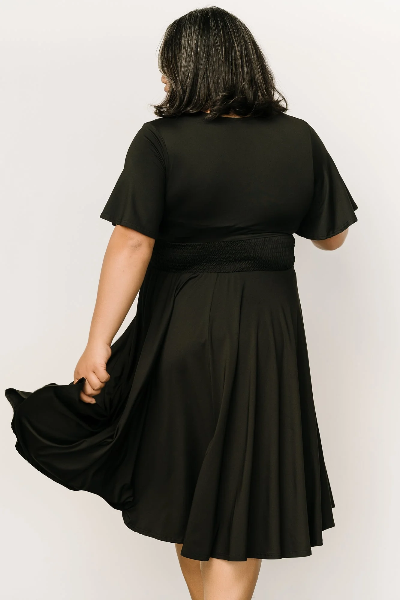 Janette Midi Dress | Black