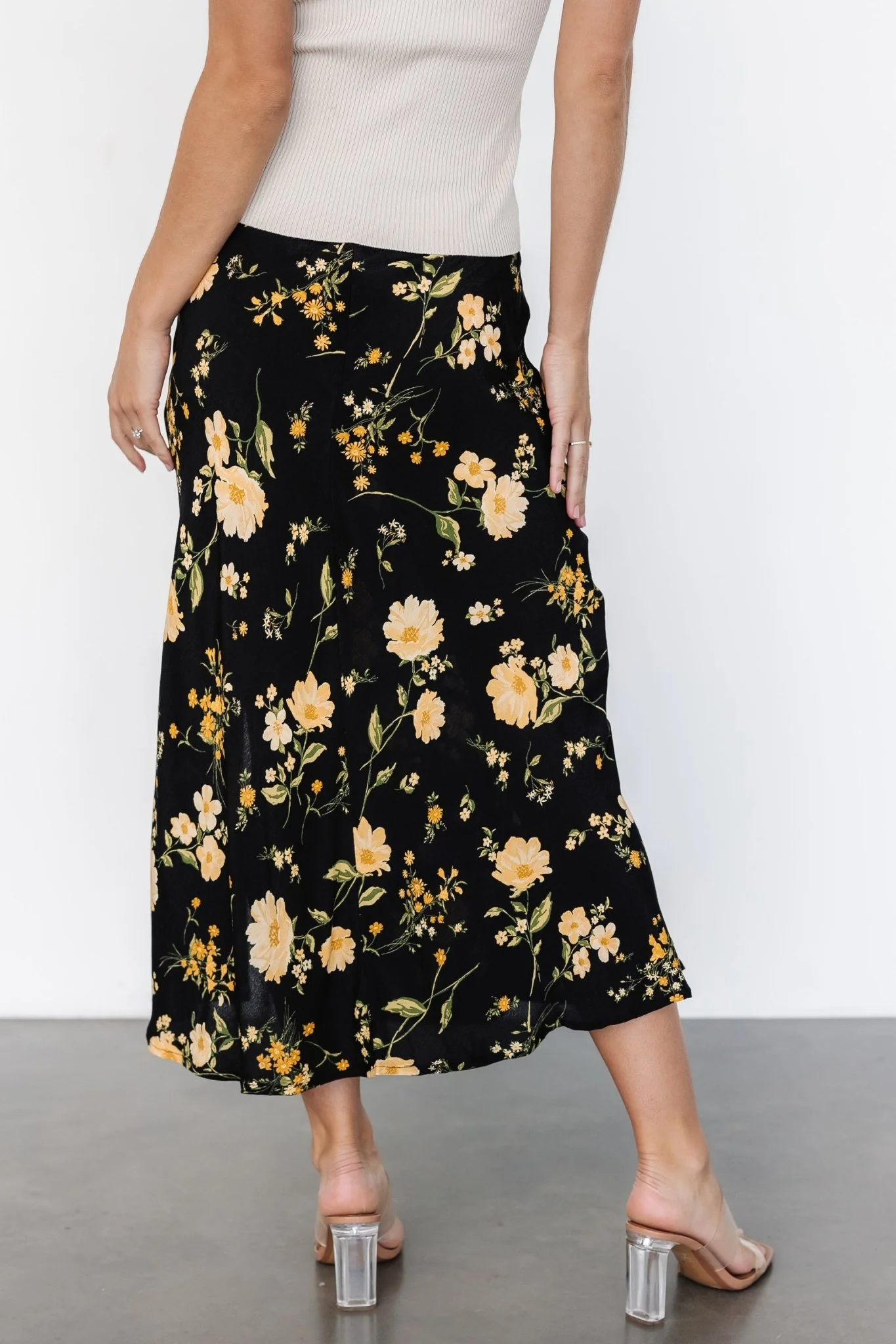 Fairchild Skirt | Black Floral