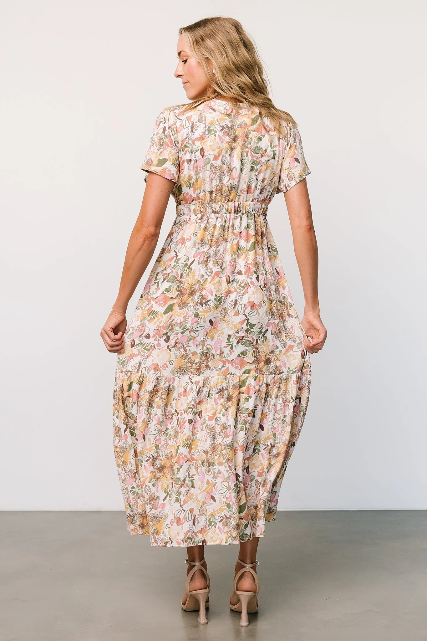 Cassie Short Sleeve Dress | Multi Floral
