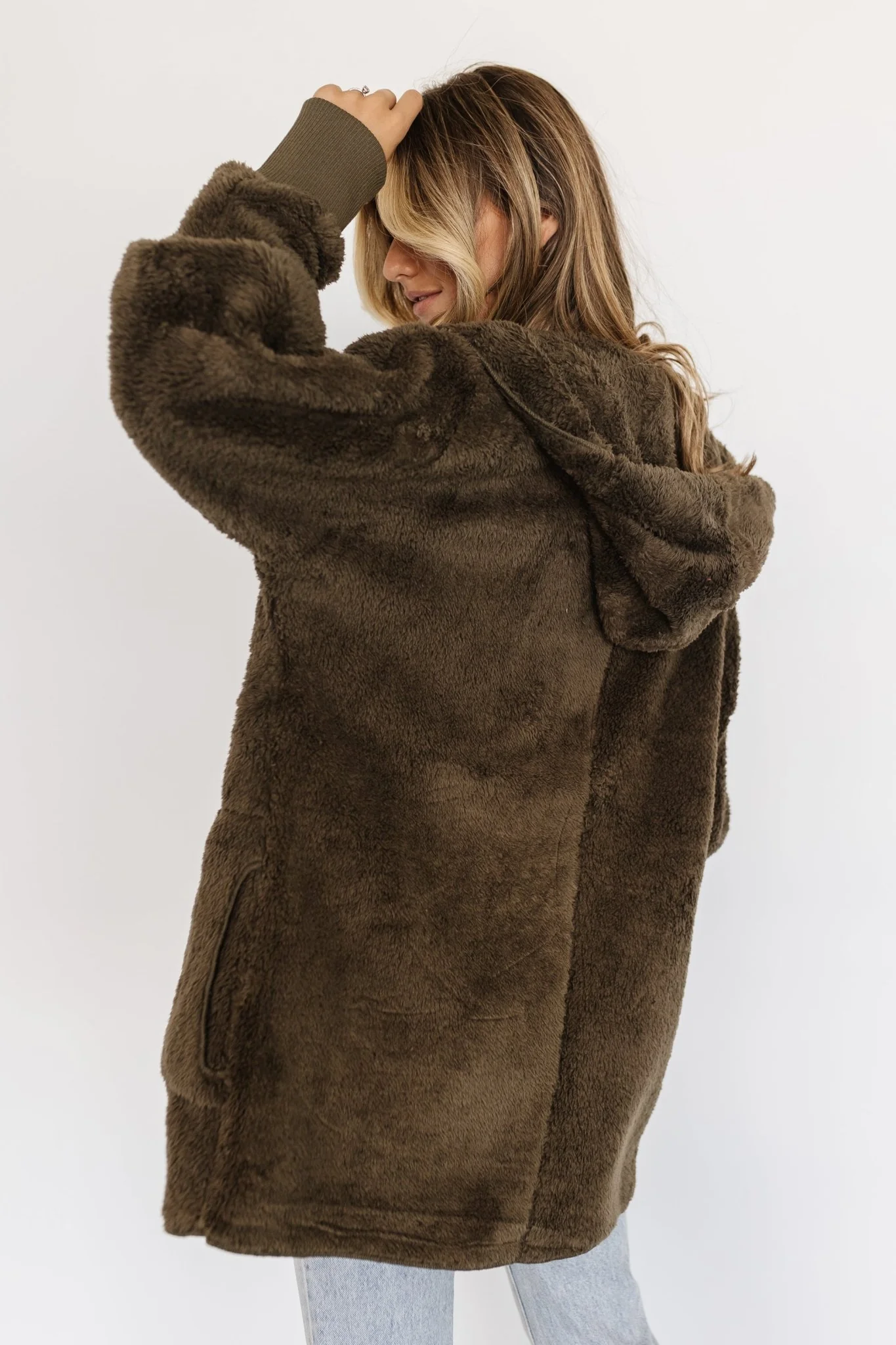 Melrose Teddy Jacket | Olive