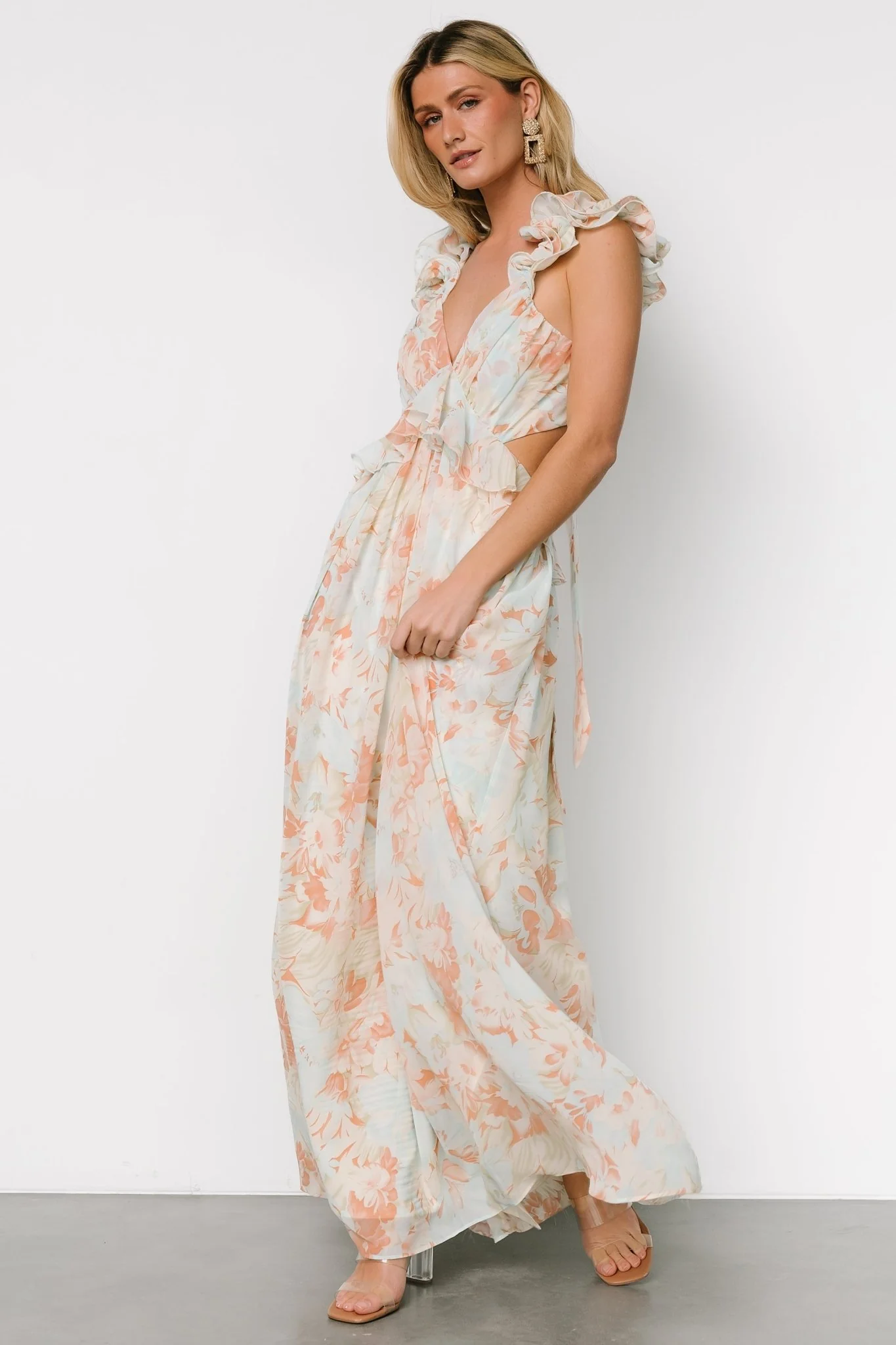 Brigitta Maxi Dress | Mint Floral